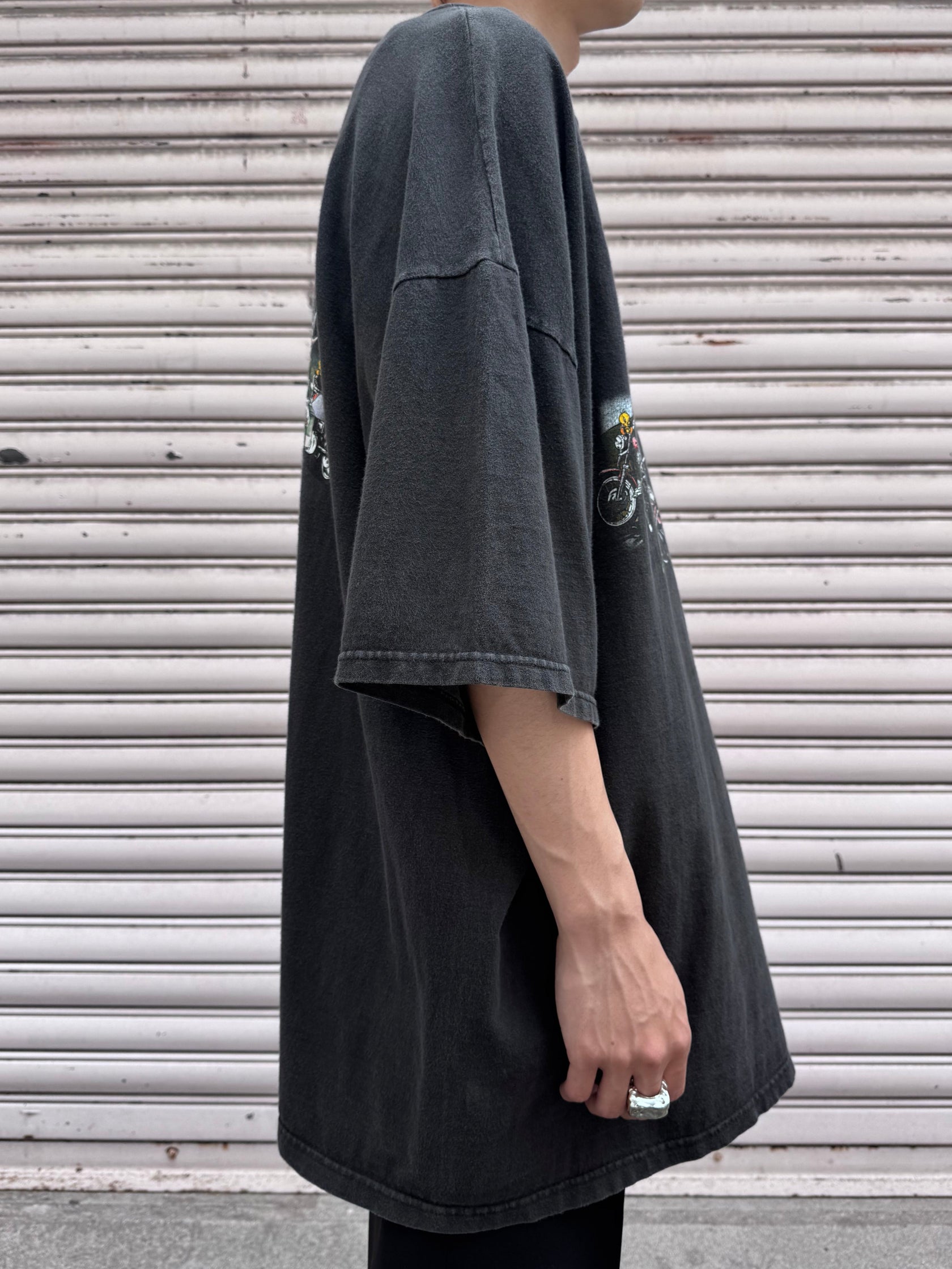 00's HARLEY-DAVIDSON「Warner Bros」USA製 ハーレーTシャツ