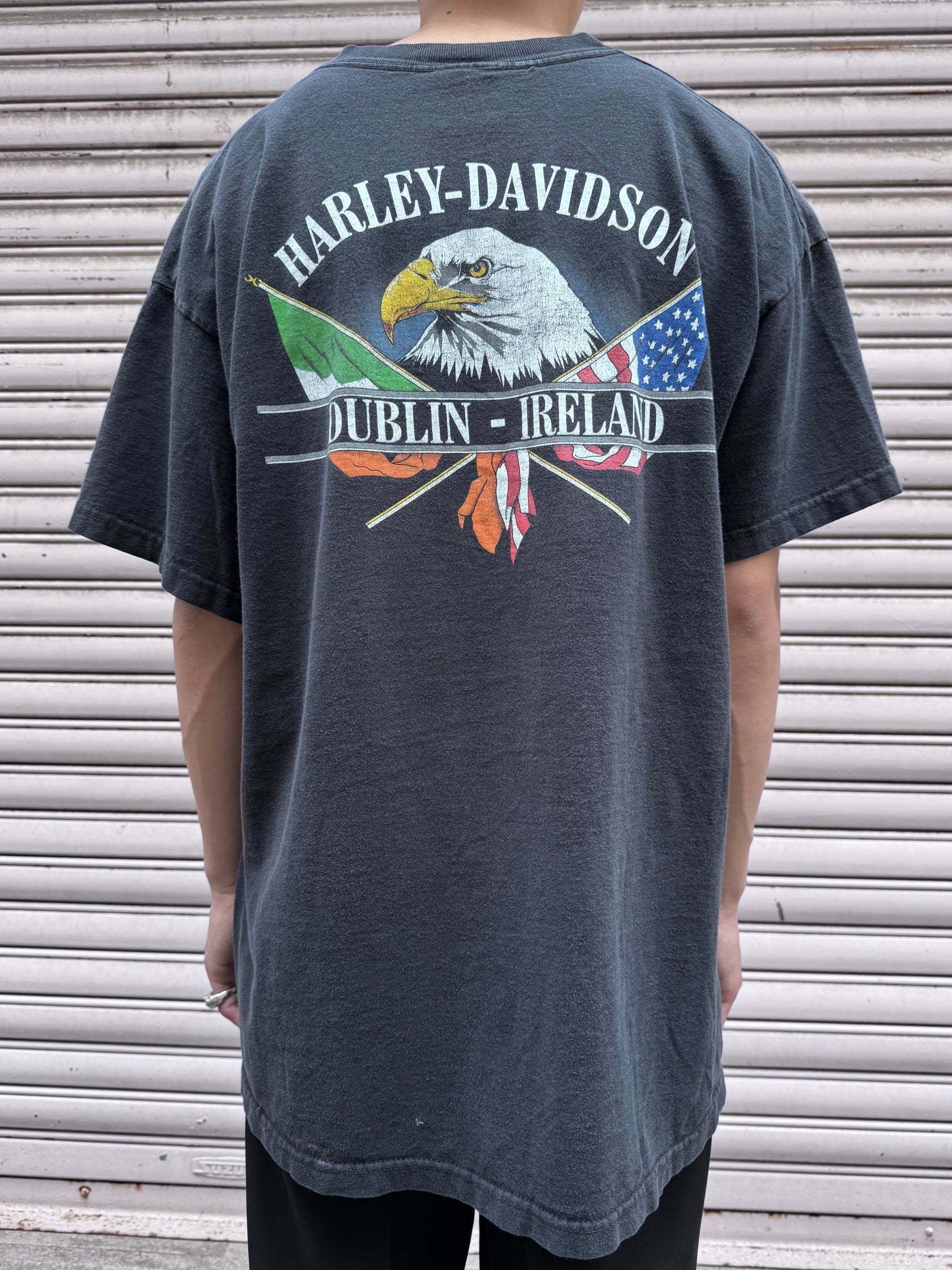 00's HARLEY-DAVIDSON「DUBLIN-IRELAND」USA製 ハーレーTシャツ