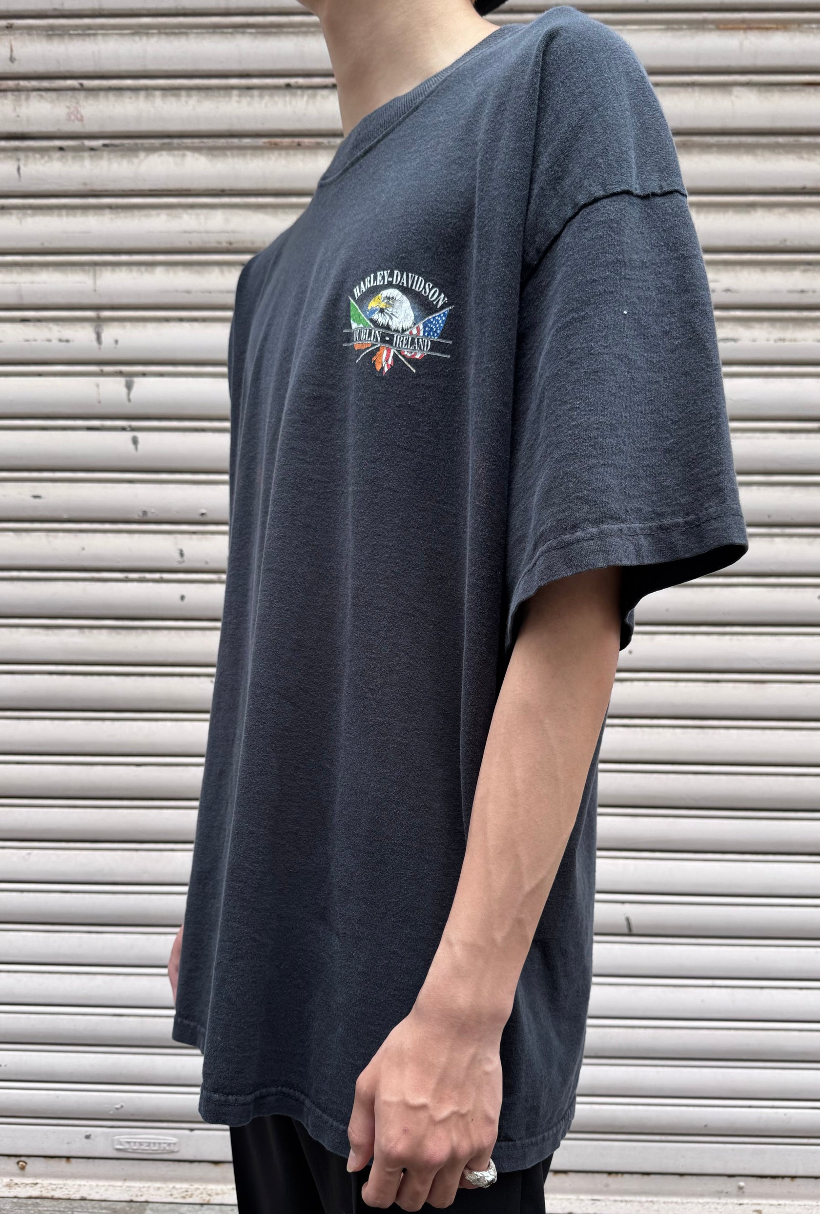 00's HARLEY-DAVIDSON「DUBLIN-IRELAND」USA製 ハーレーTシャツ