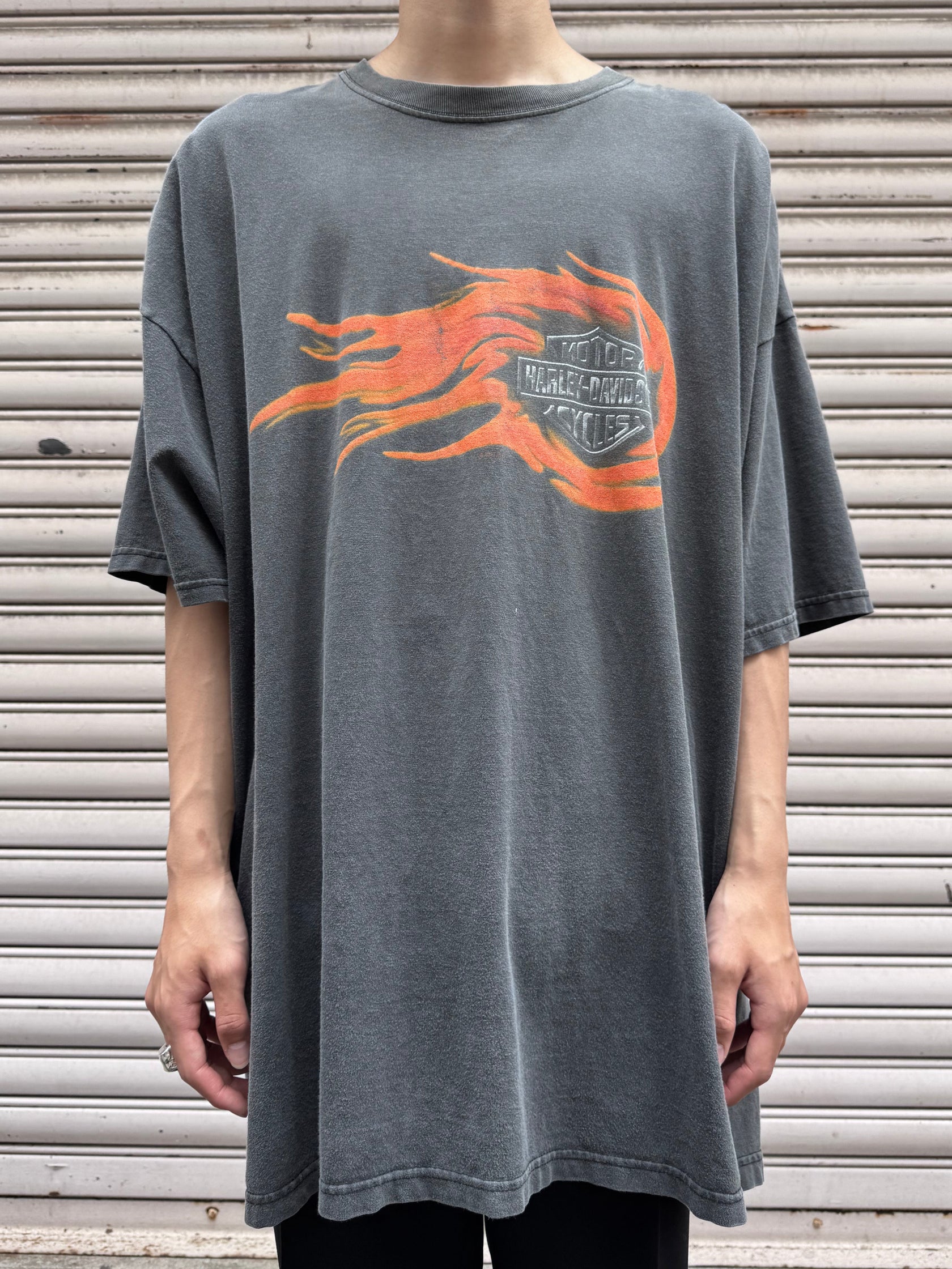 00's HARLEY-DAVIDSON「ROCKLIN CALIFORNIA」USA製 ハーレーTシャツ