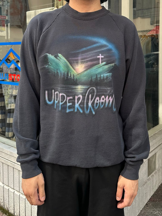 80's FRUIT OF THE LOOM プリントスウェット