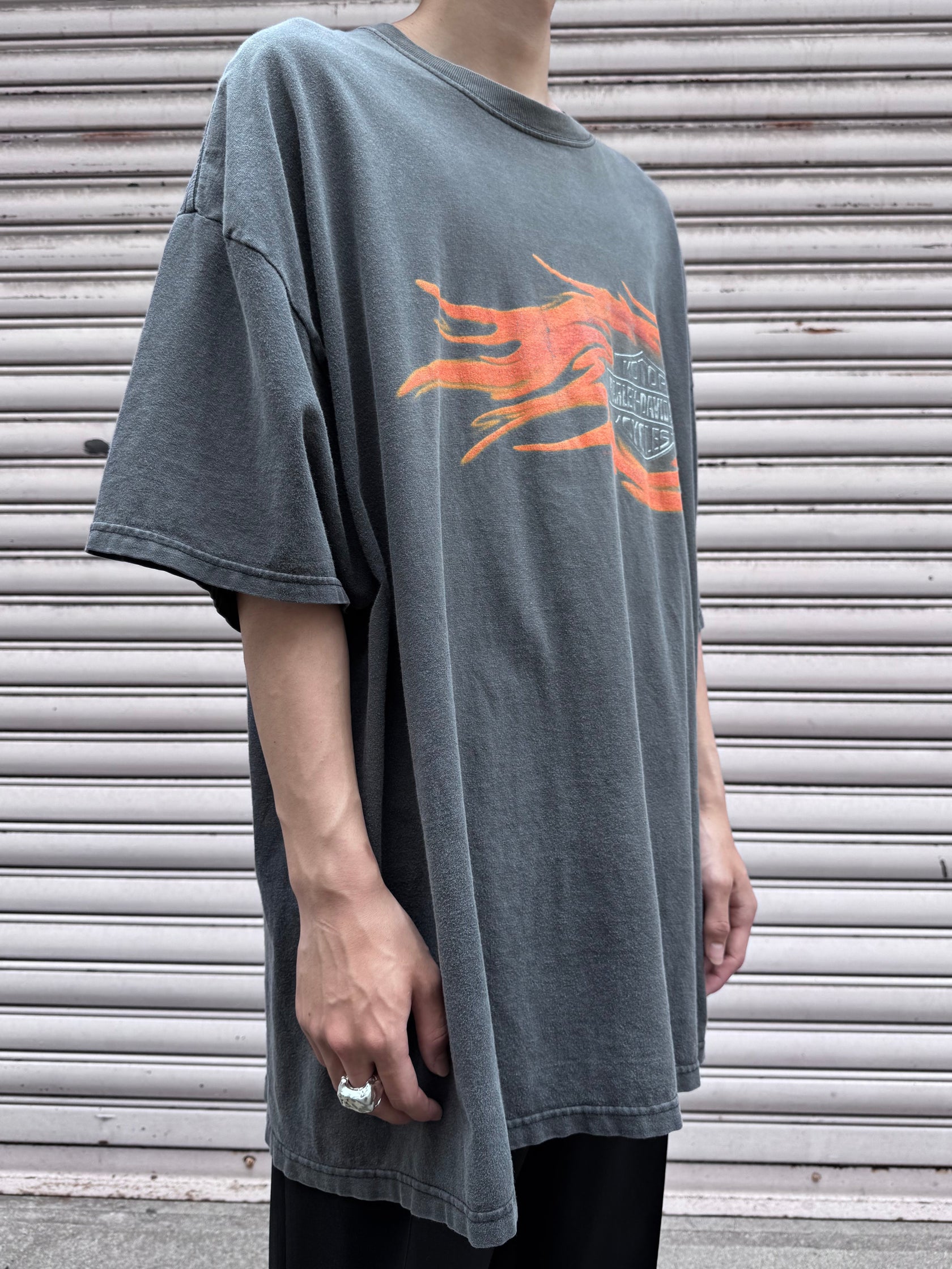 00's HARLEY-DAVIDSON「ROCKLIN CALIFORNIA」USA製 ハーレーTシャツ