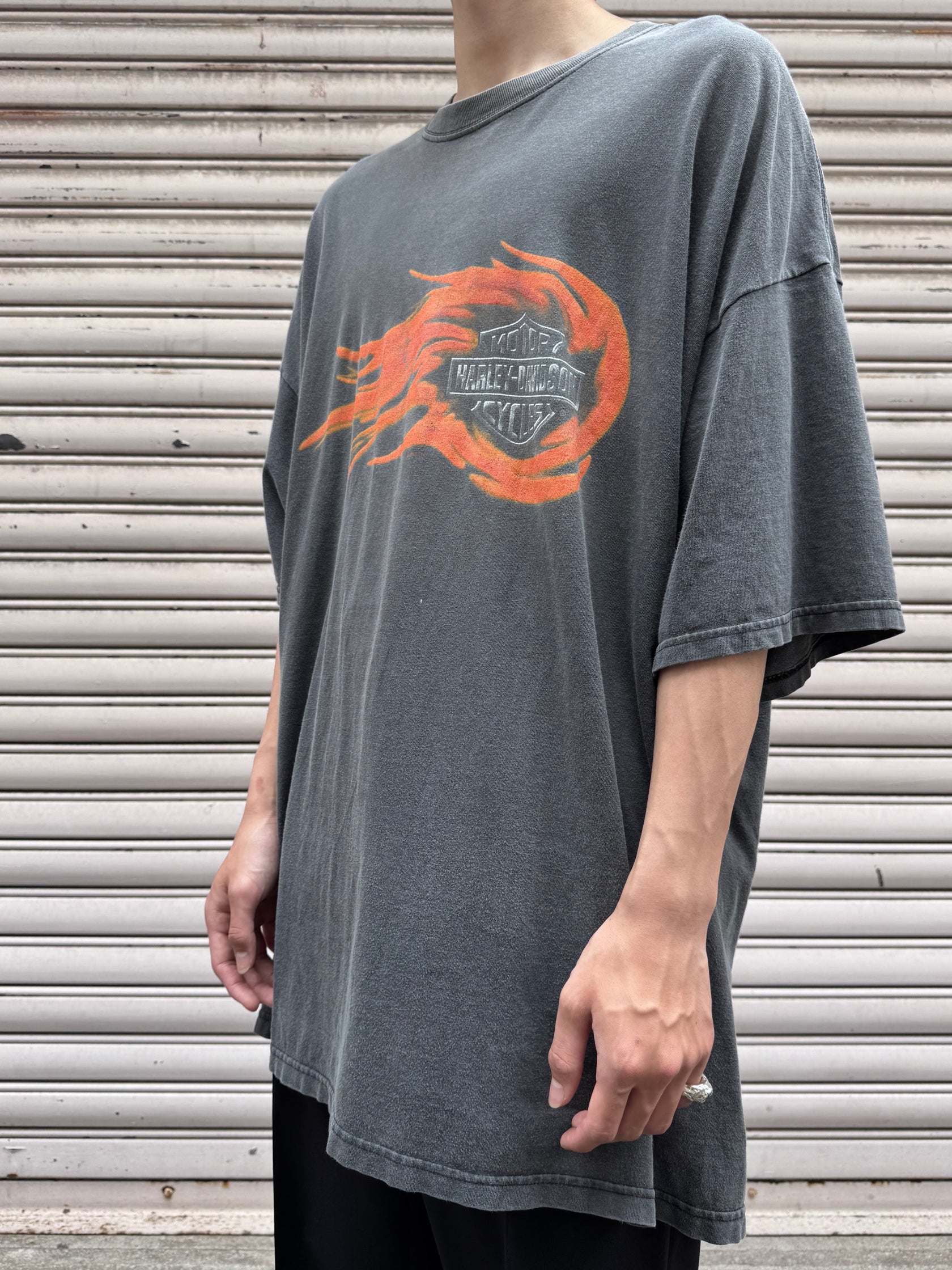 00's HARLEY-DAVIDSON「ROCKLIN CALIFORNIA」USA製 ハーレーTシャツ