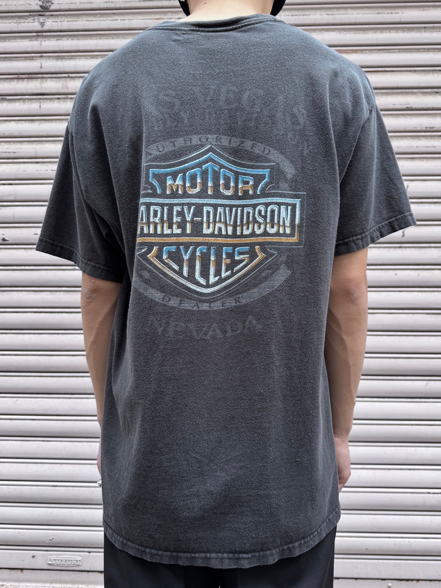 00's HARLEY-DAVIDSON「LAS VEGAS NEVADA」USA製 ハーレーTシャツ