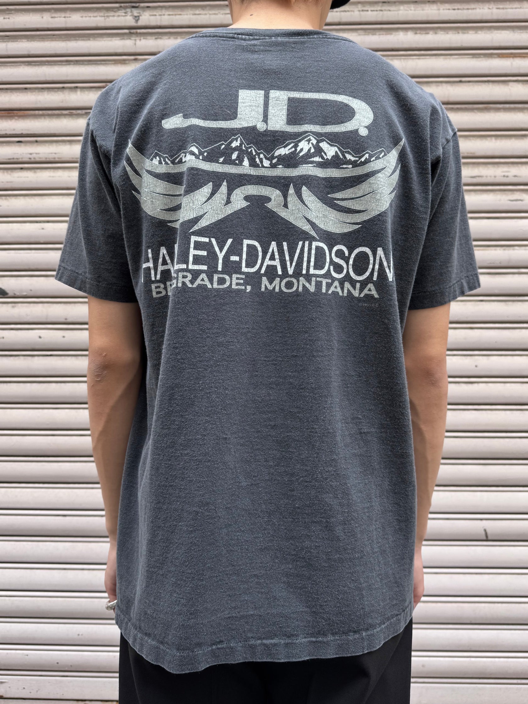 90's HARLEY-DAVIDSON「BELGRADE, MONTANA」USA製 ハーレーTシャツ