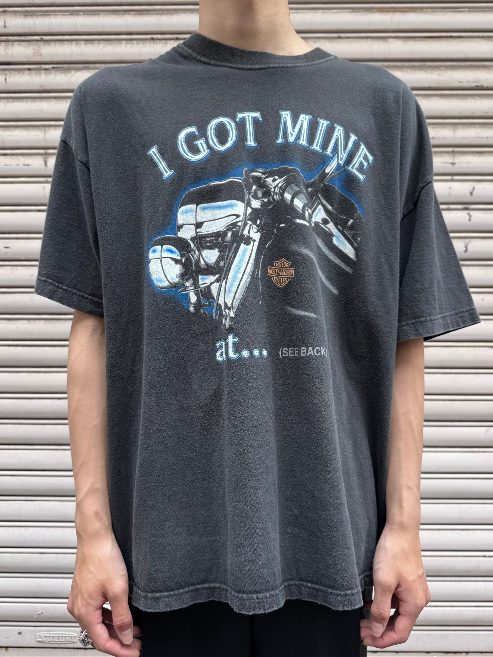 00's HARLEY-DAVIDSON「I GOT MINE at...」USA製 ハーレーTシャツ