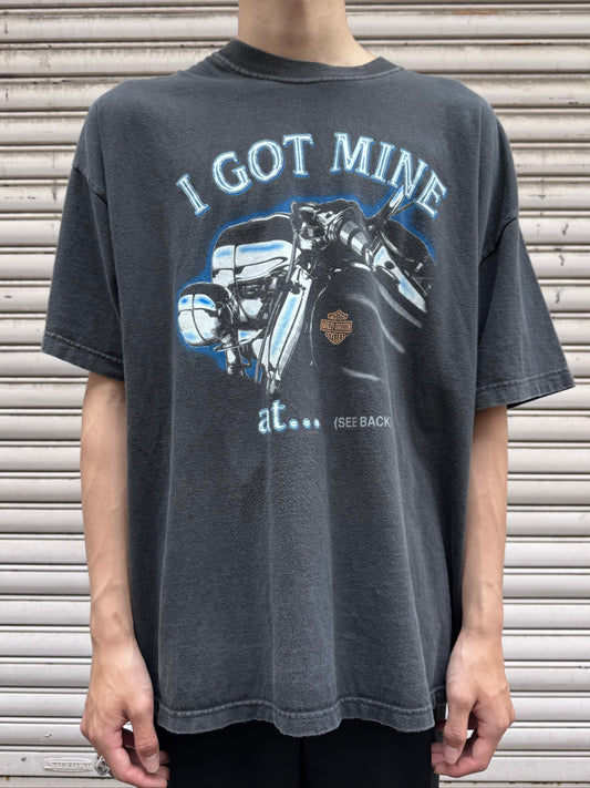 00's HARLEY-DAVIDSON「I GOT MINE at...」USA製 ハーレーTシャツ