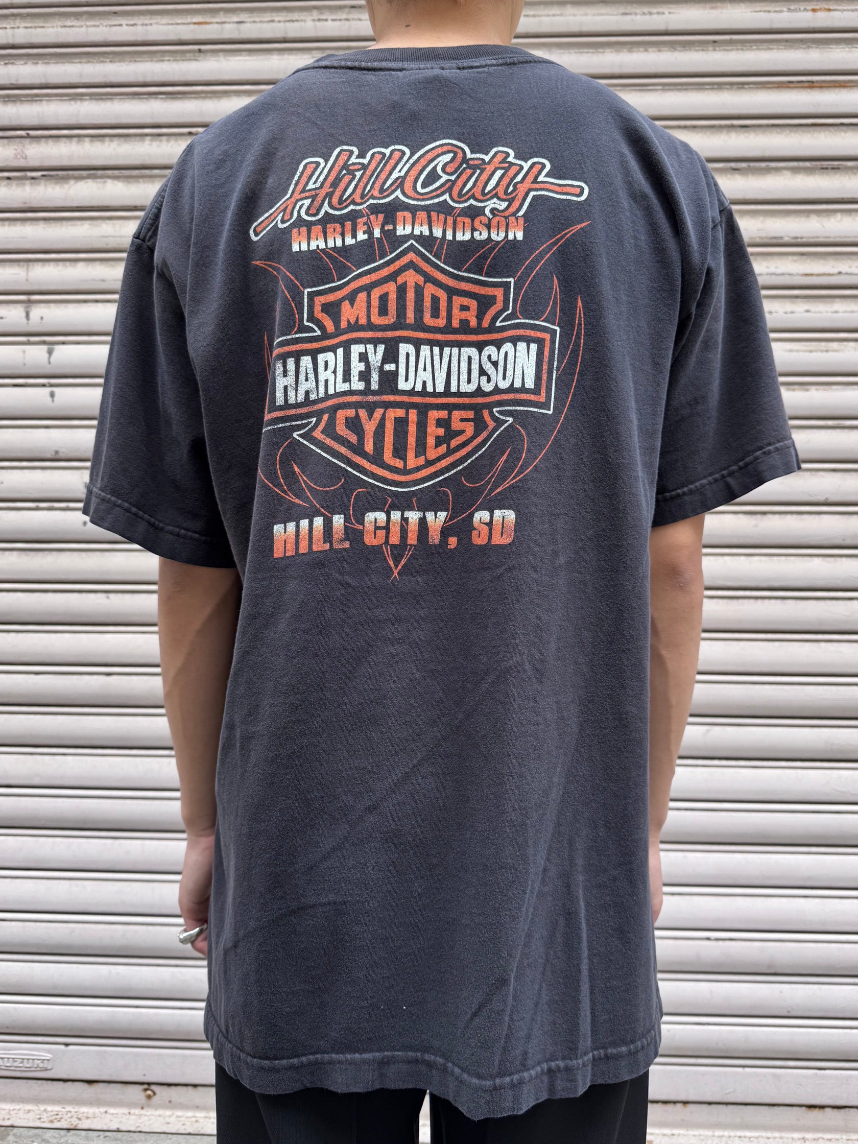 00's HARLEY-DAVIDSON「Ber&Shield」USA製 ハーレーTシャツ
