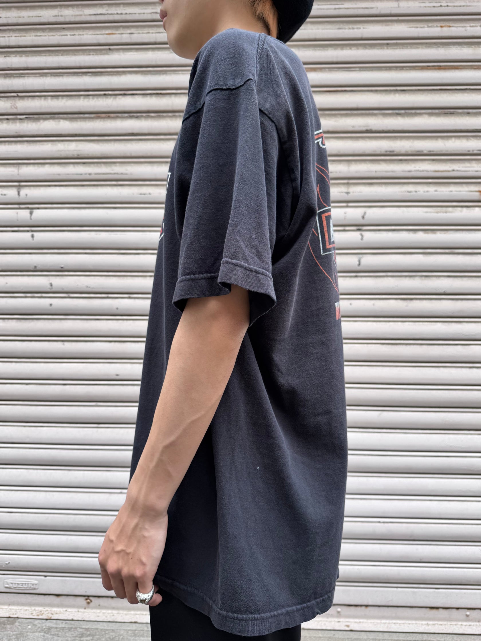 00's HARLEY-DAVIDSON「Ber&Shield」USA製 ハーレーTシャツ