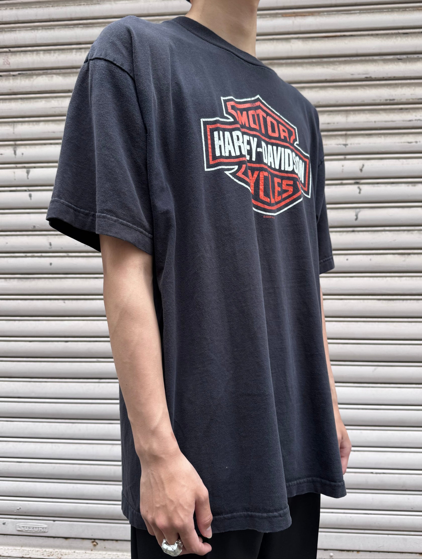 00's HARLEY-DAVIDSON「Ber&Shield」USA製 ハーレーTシャツ