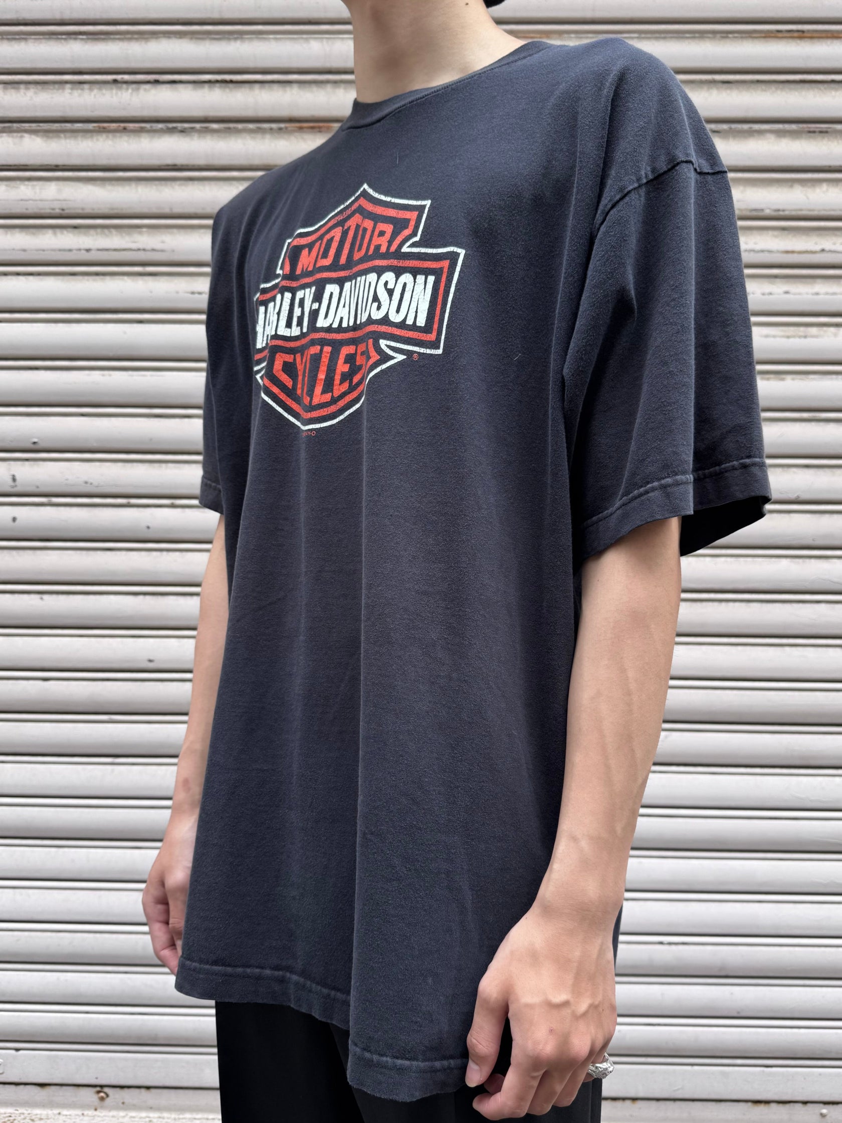 00's HARLEY-DAVIDSON「Ber&Shield」USA製 ハーレーTシャツ