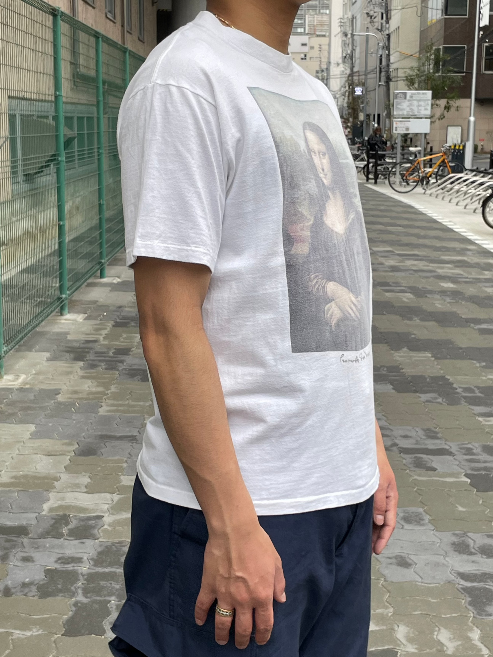 90's LEONARDO DA VINCI「Mona Lisa」USA製 アートTシャツ