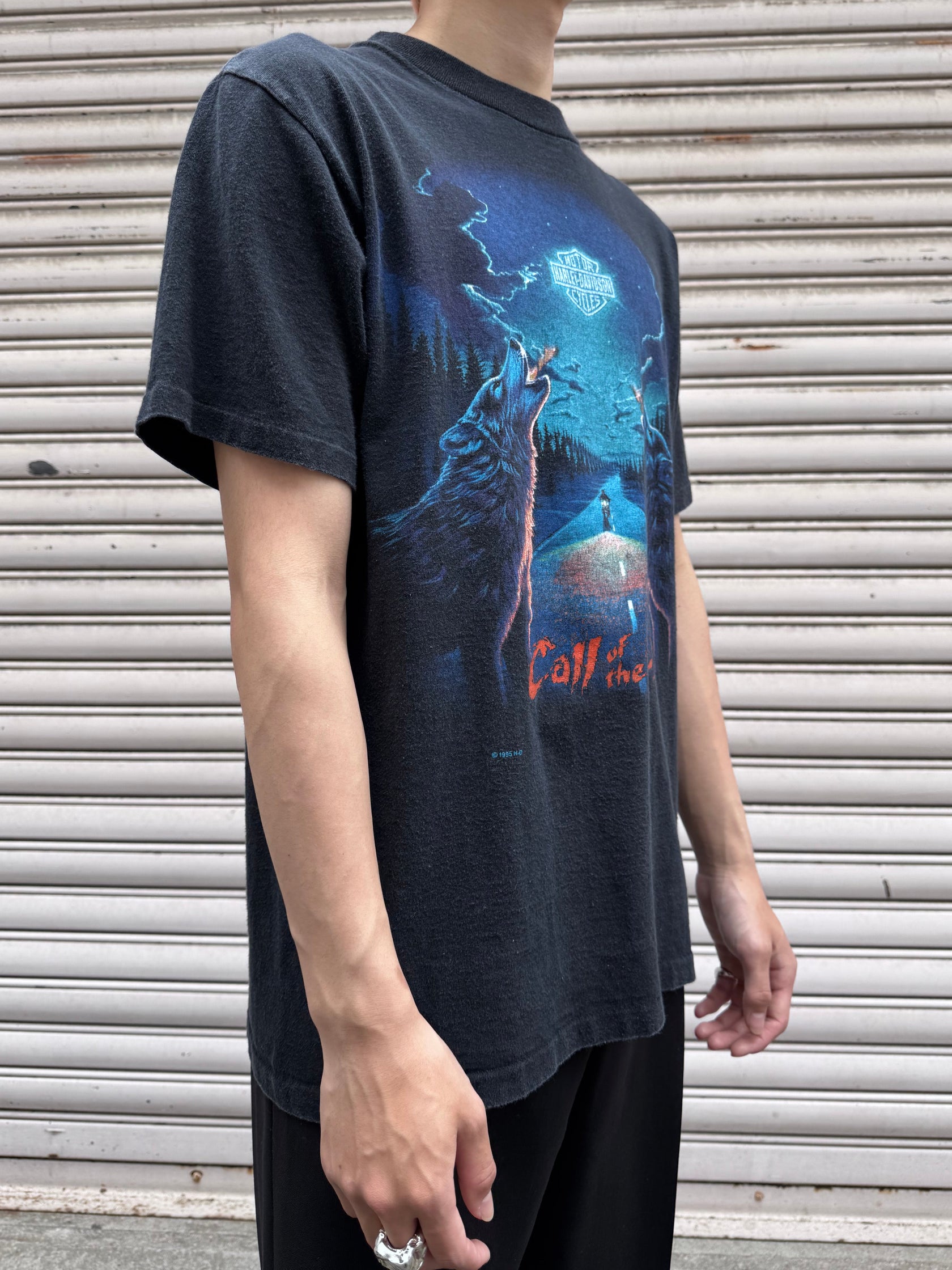 90's HARLEY-DAVIDSON「CALL OF THE WILD」USA製 ハーレーTシャツ