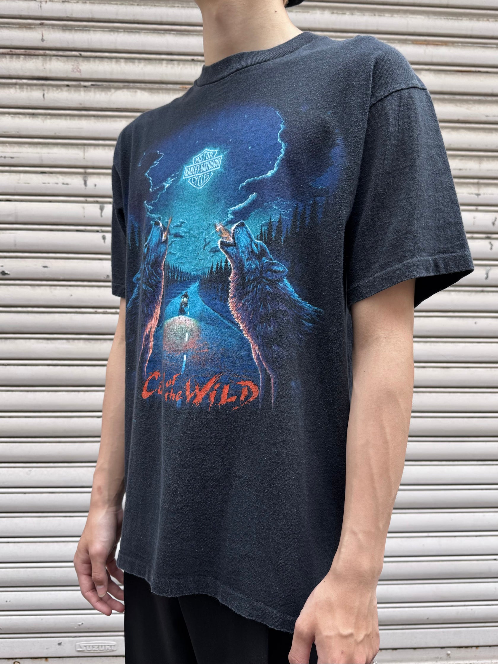 90's HARLEY-DAVIDSON「CALL OF THE WILD」USA製 ハーレーTシャツ