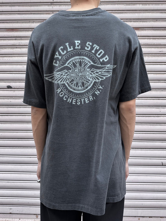 90's HARLEY-DAVIDSON「ROCHESTE,N.Y.」USA製 ハーレーTシャツ