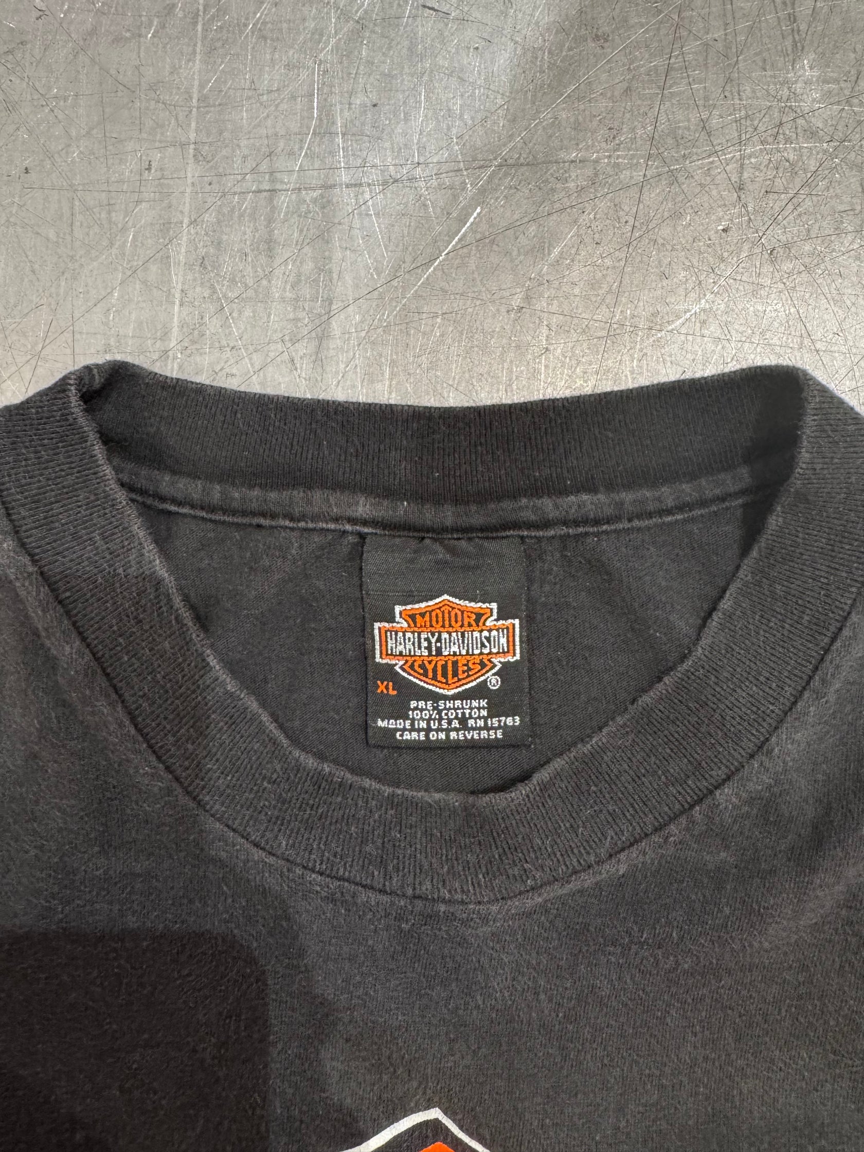 00's HARLEY-DAVIDSON「Ber&Shield」USA製 ハーレーTシャツ