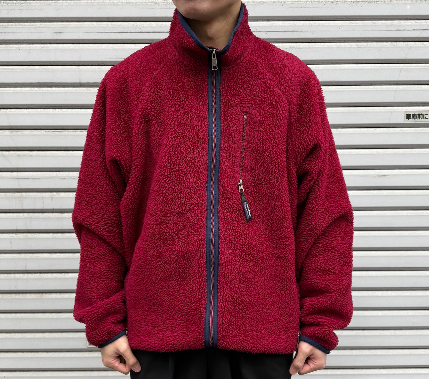 90's Patagonia ベビーレトロカーディガン フリースジャケット レッド