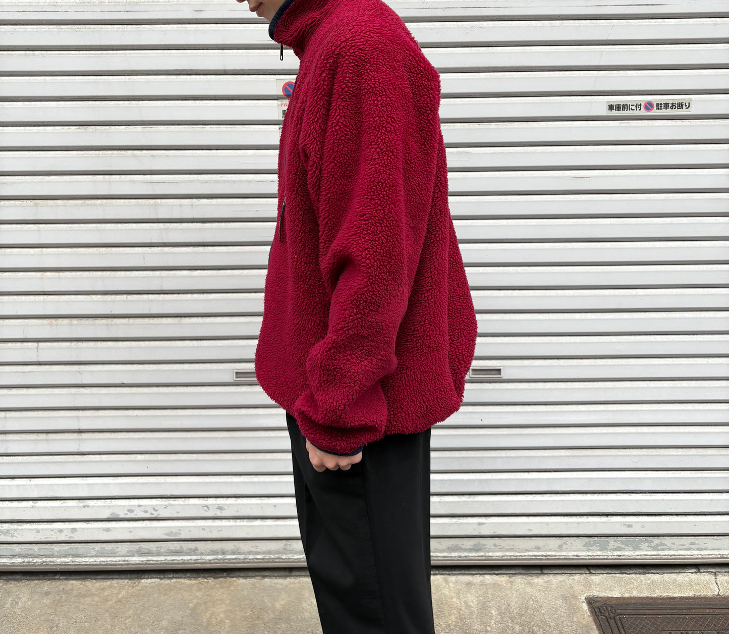 90's Patagonia ベビーレトロカーディガン フリースジャケット レッド