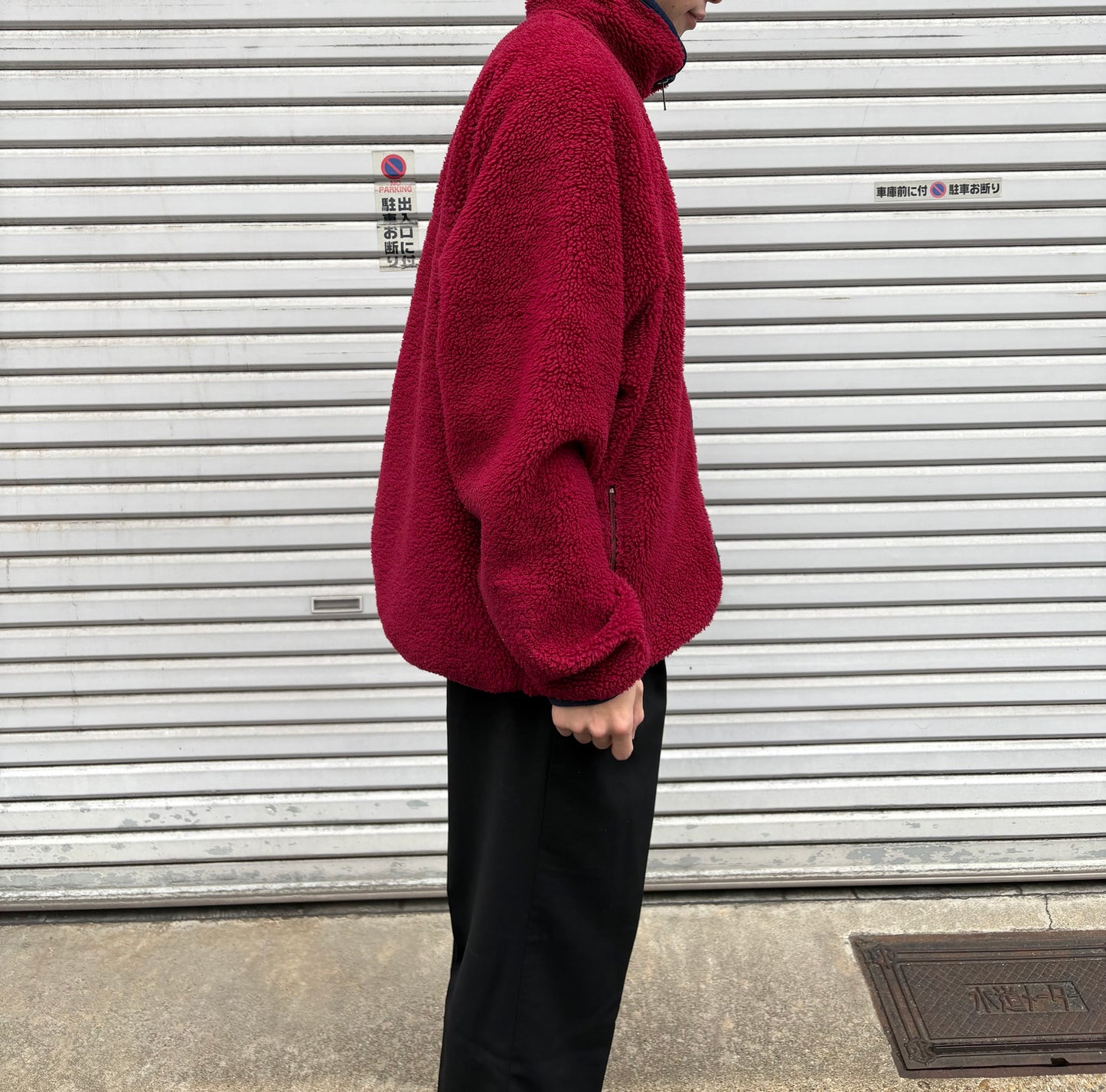 90's Patagonia ベビーレトロカーディガン フリースジャケット レッド
