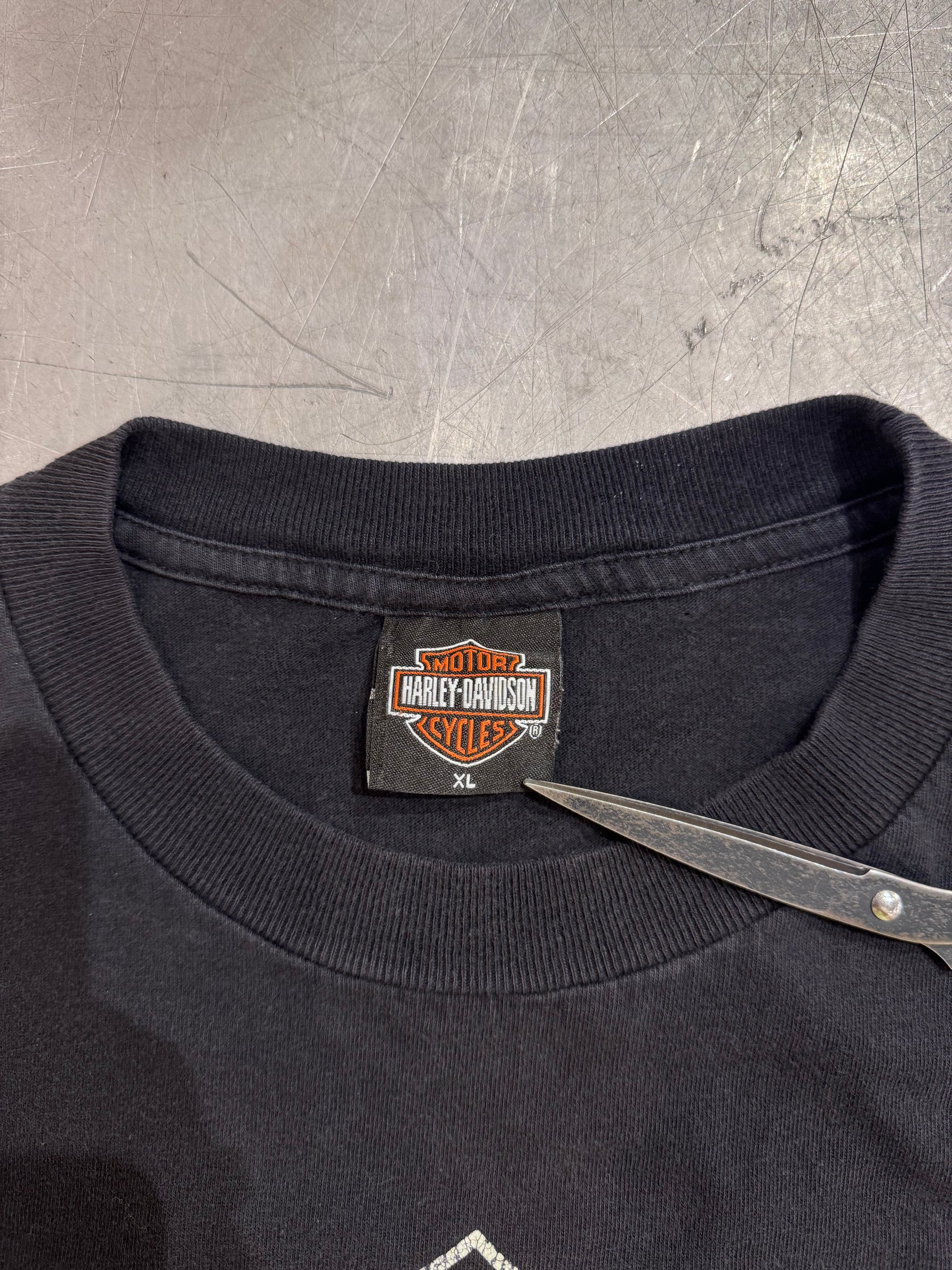 00's HARLEY-DAVIDSON「Ber&Shield」USA製 ハーレーTシャツ