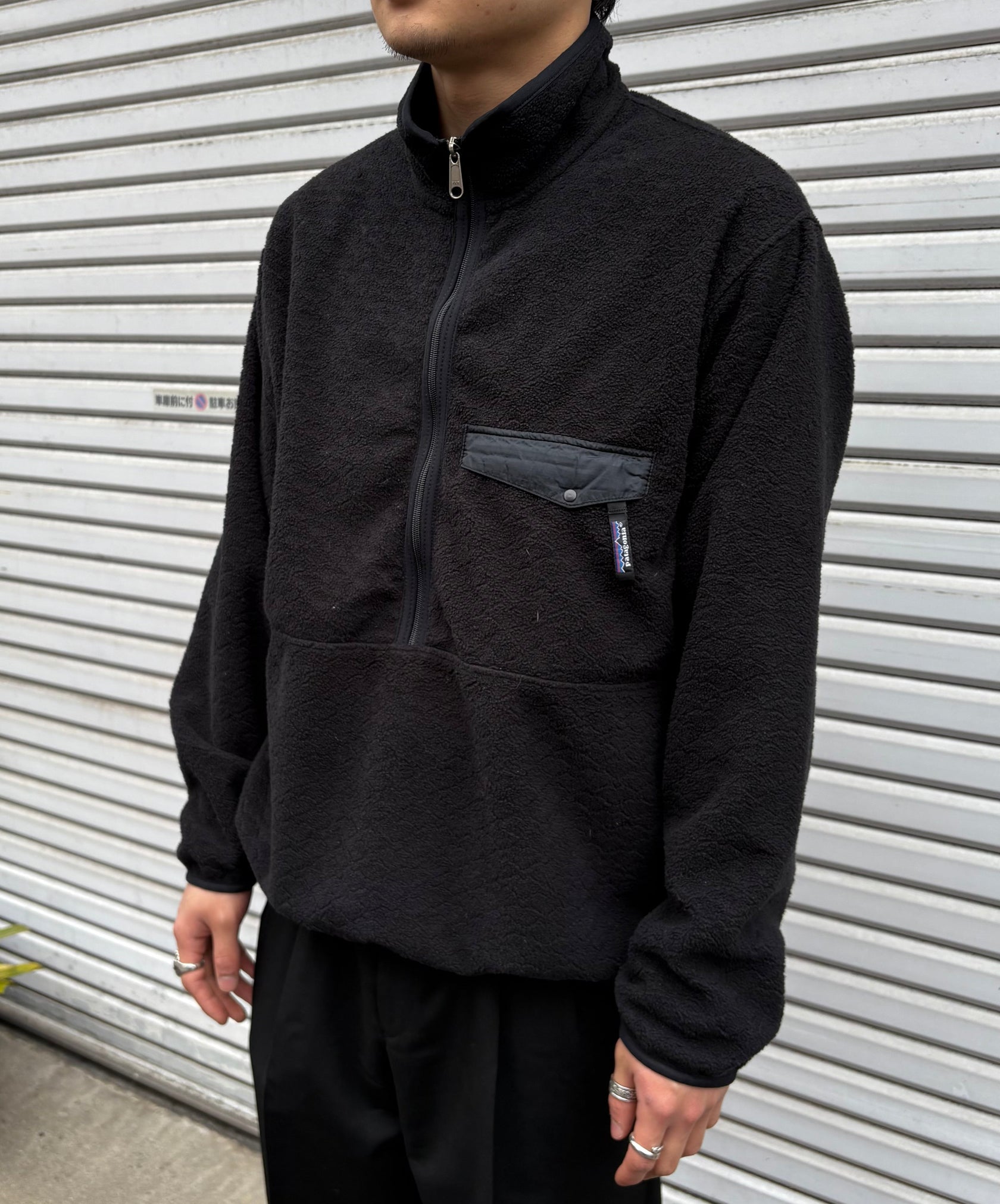 00's PATAGONIA「HalfZip Fleese Pullover」USA製 フリースジャケット