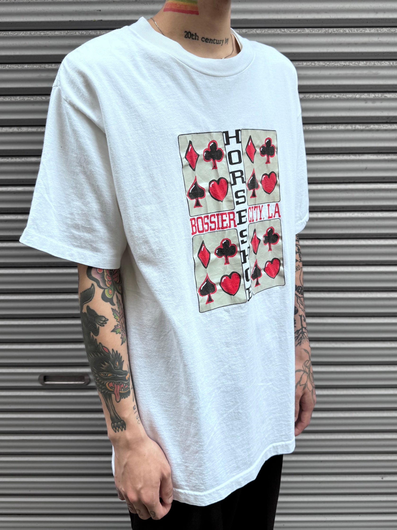 90’s「HORSESHOE」USA製 ホワイトTシャツ