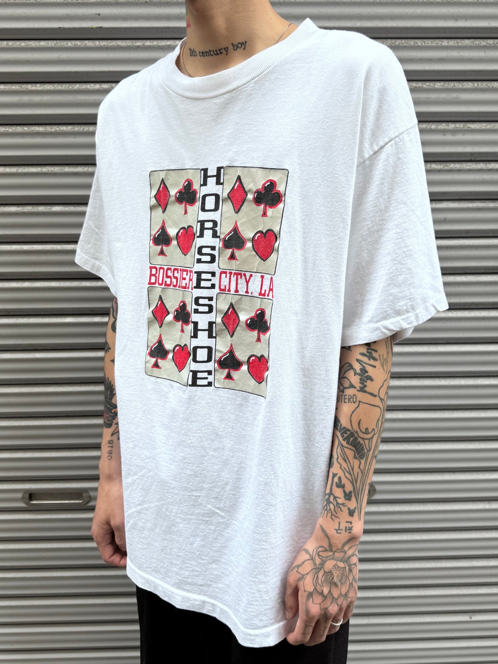 90’s「HORSESHOE」USA製 ホワイトTシャツ