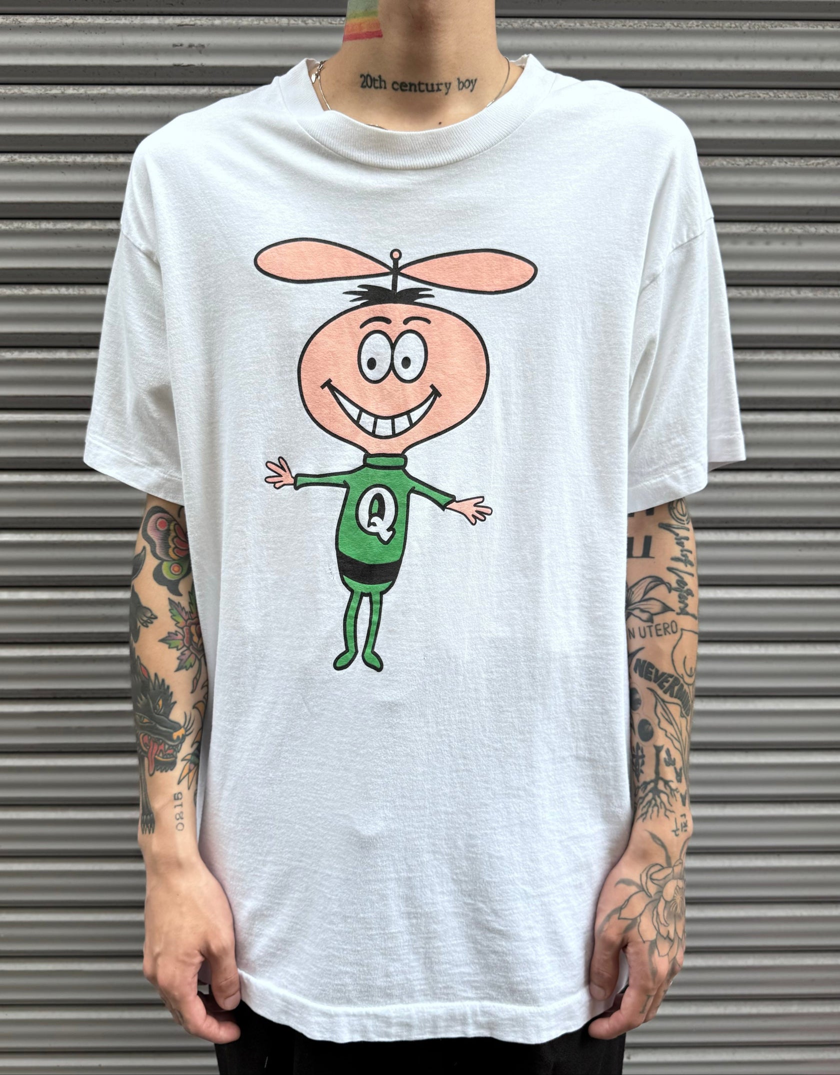 90’s THE QUAKER OATS COMPANY 「QUISP」USA製 ホワイトTシャツ