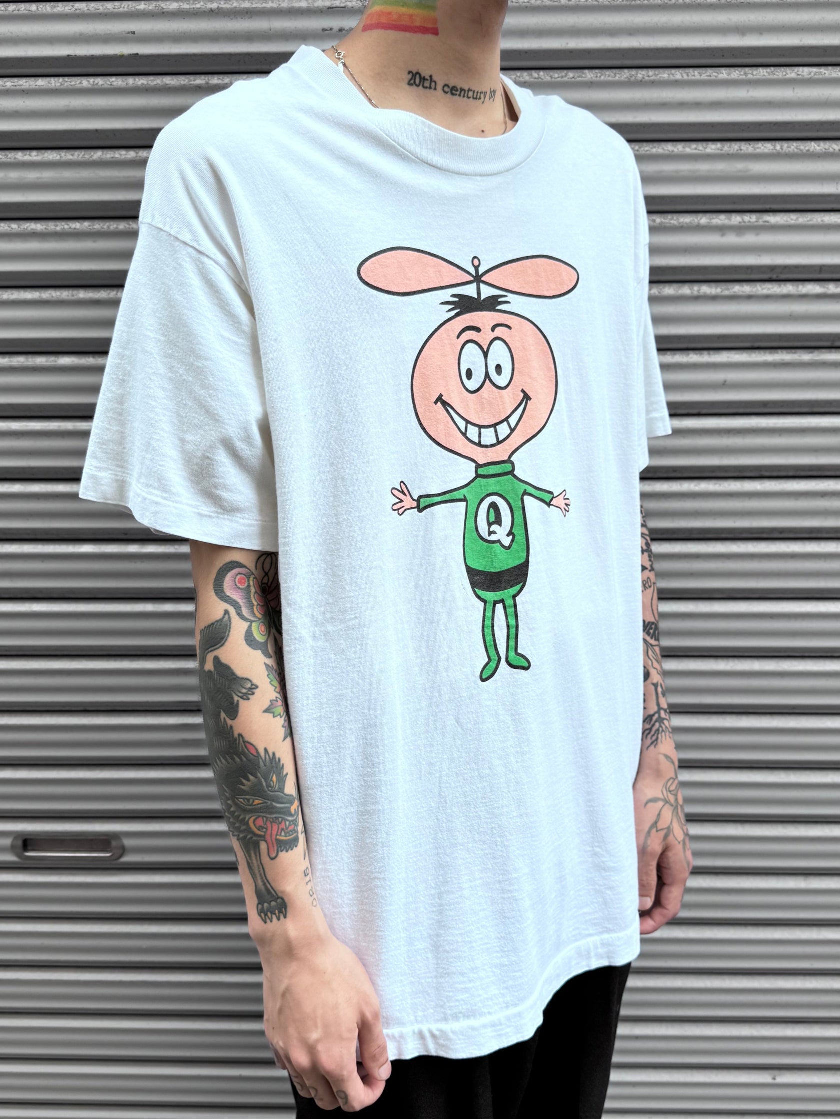 90’s THE QUAKER OATS COMPANY 「QUISP」USA製 ホワイトTシャツ