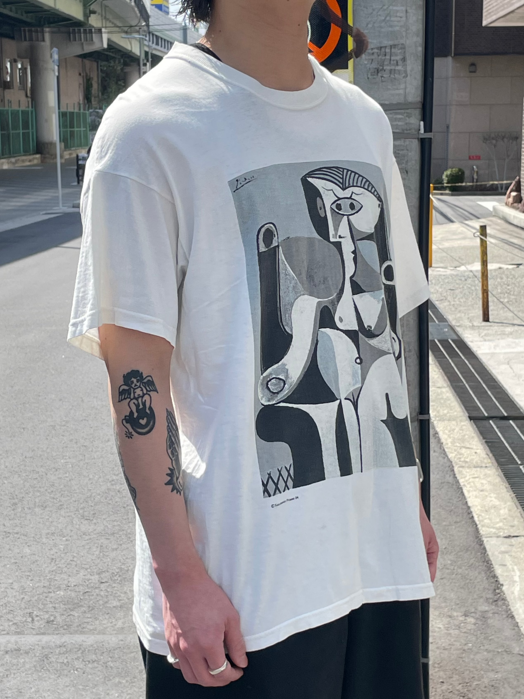 00's PABLO PICASO「Seated Woman」アートTシャツ