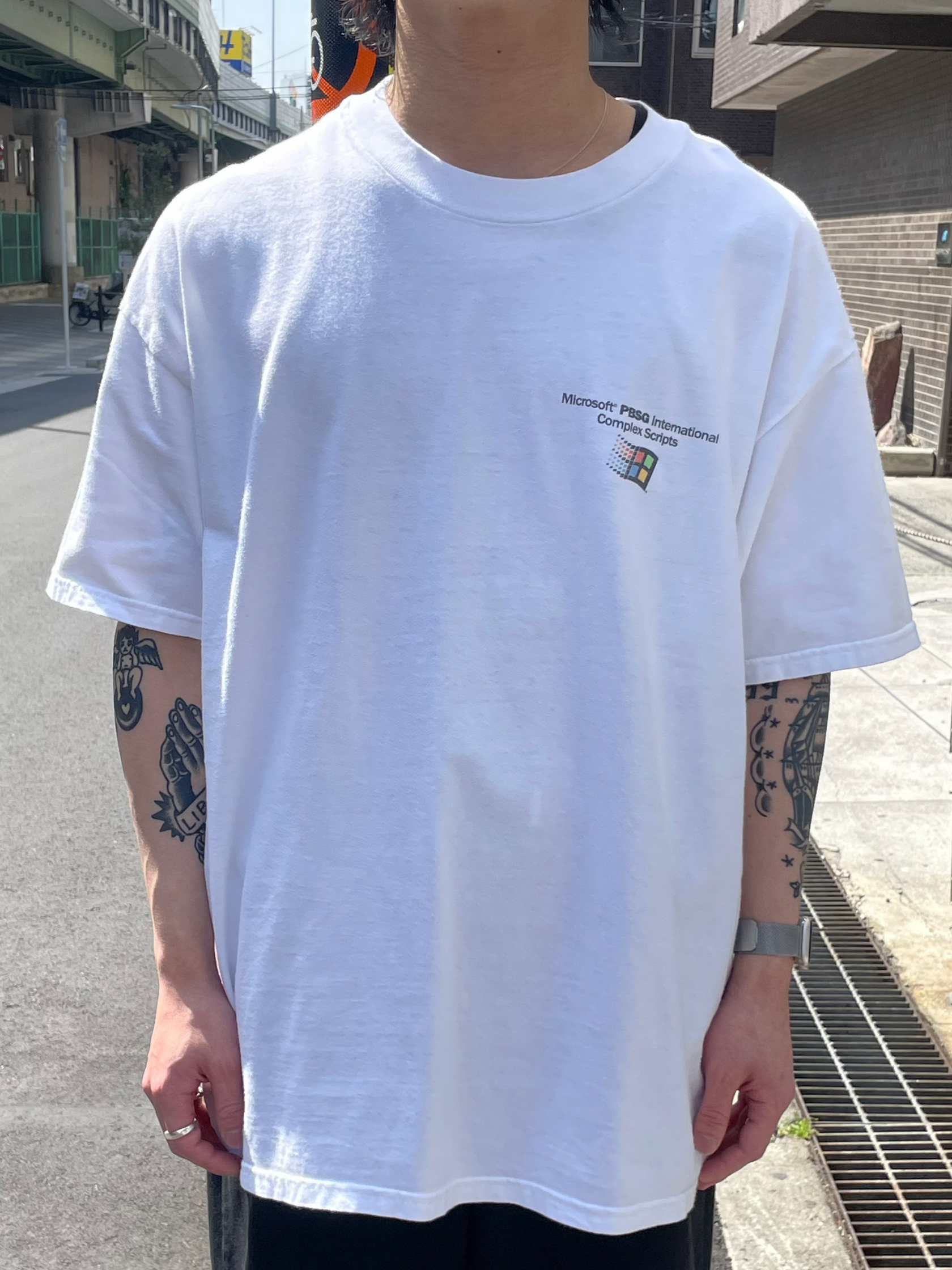 00's「Microsoft」USA製 企業Tシャツ