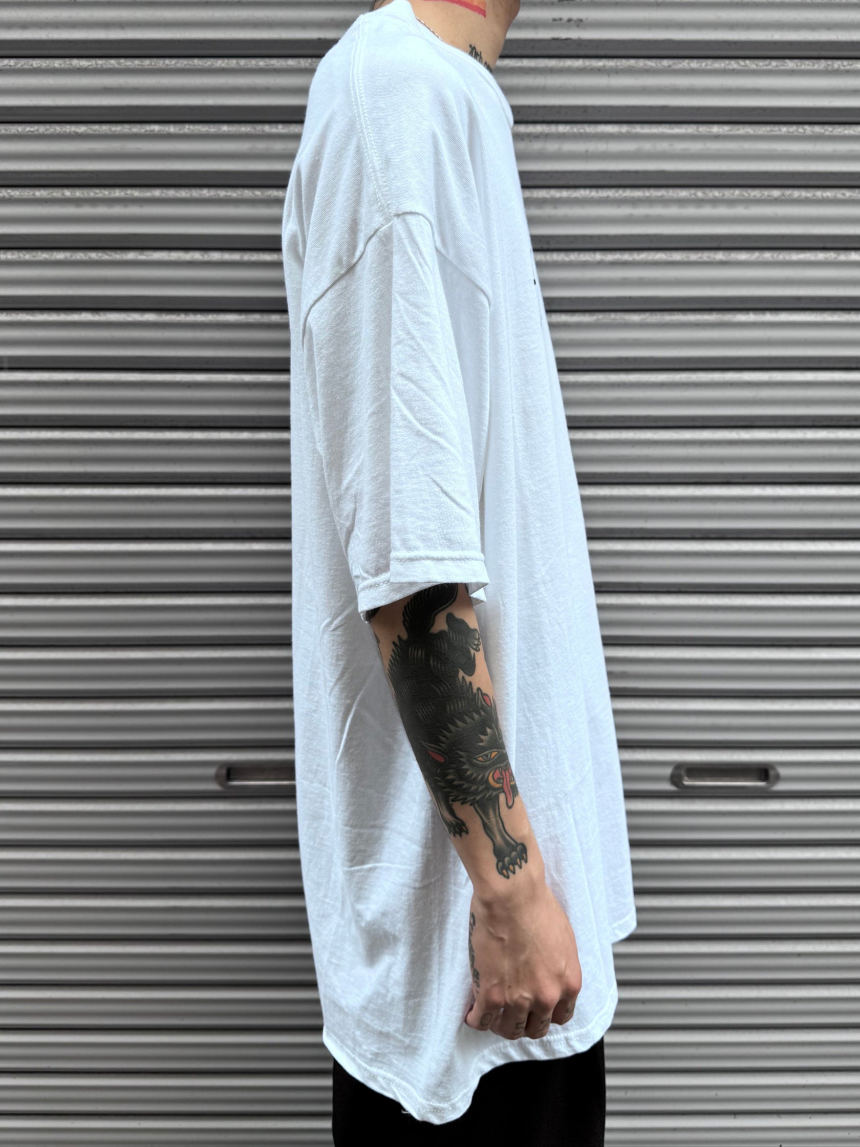 90’s~00’s 「fetish」 USA製 ホワイトTシャツ