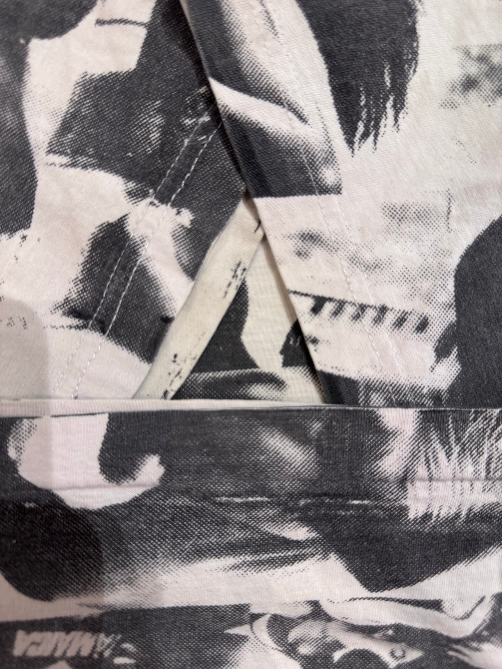 90’s「Over Print」ホワイトTシャツ