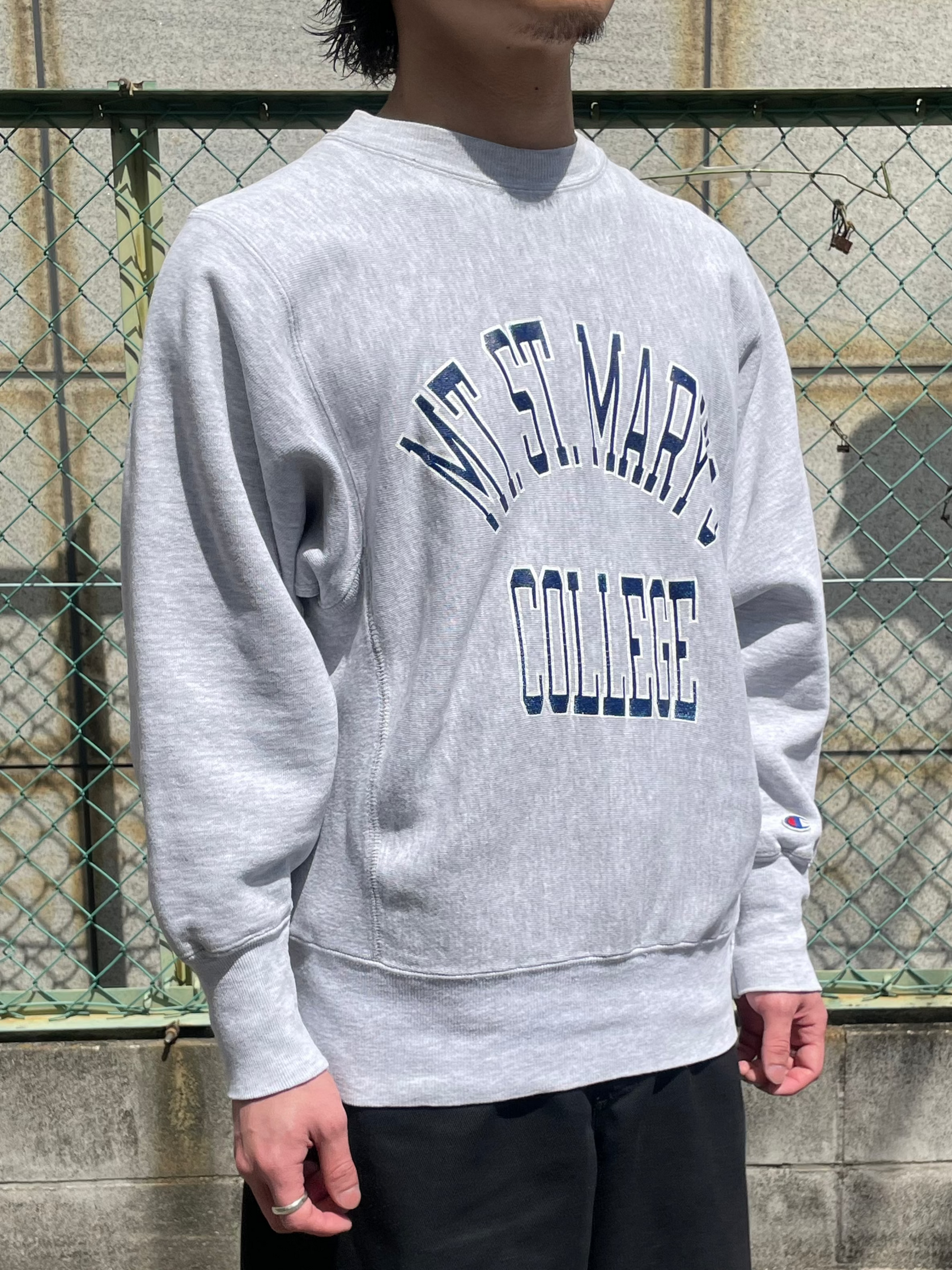 90's CHAMPION「MT.ST. MARY'S COLLEGE」Reverse Weave USA製 カレッジスウェット