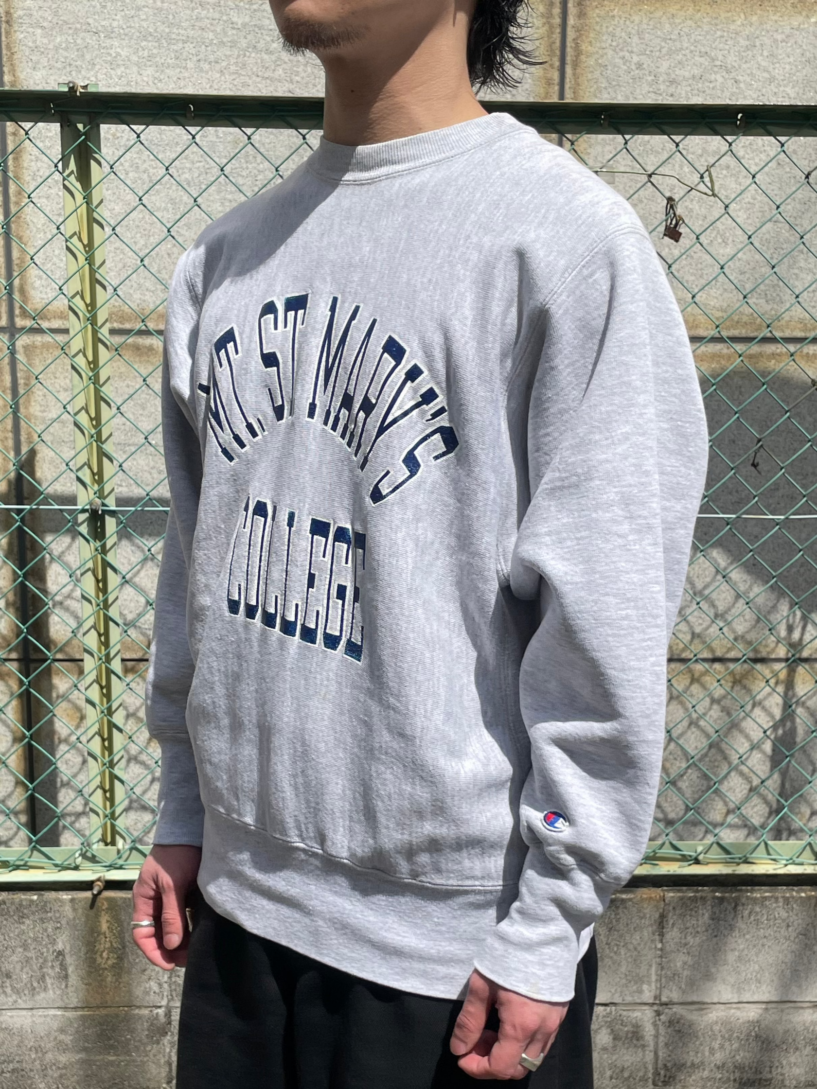 90's CHAMPION「MT.ST. MARY'S COLLEGE」Reverse Weave USA製 カレッジスウェット