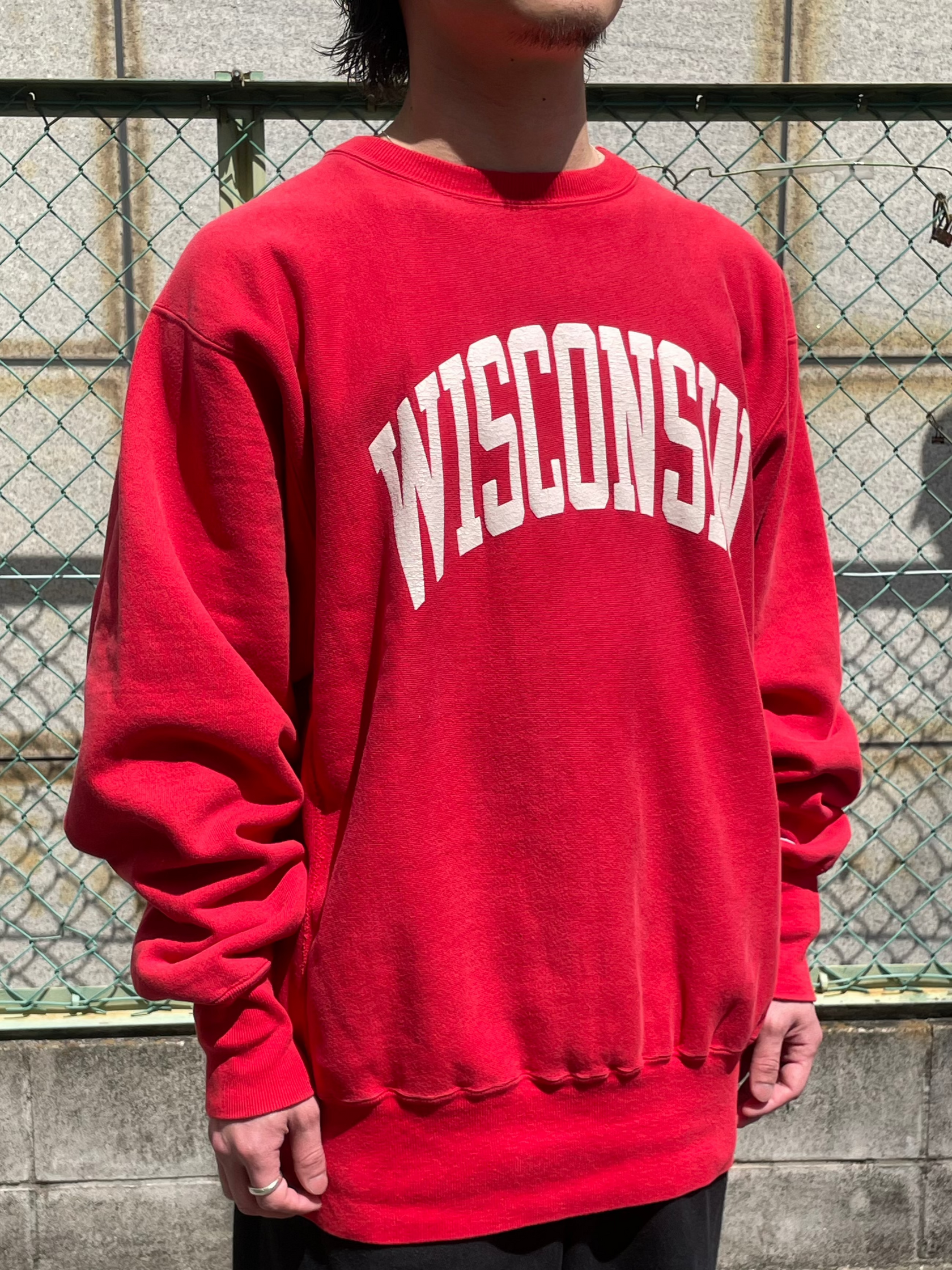 90's CHAMPION「WISCONSIN」Reverse Weave USA製 カレッジスウェット