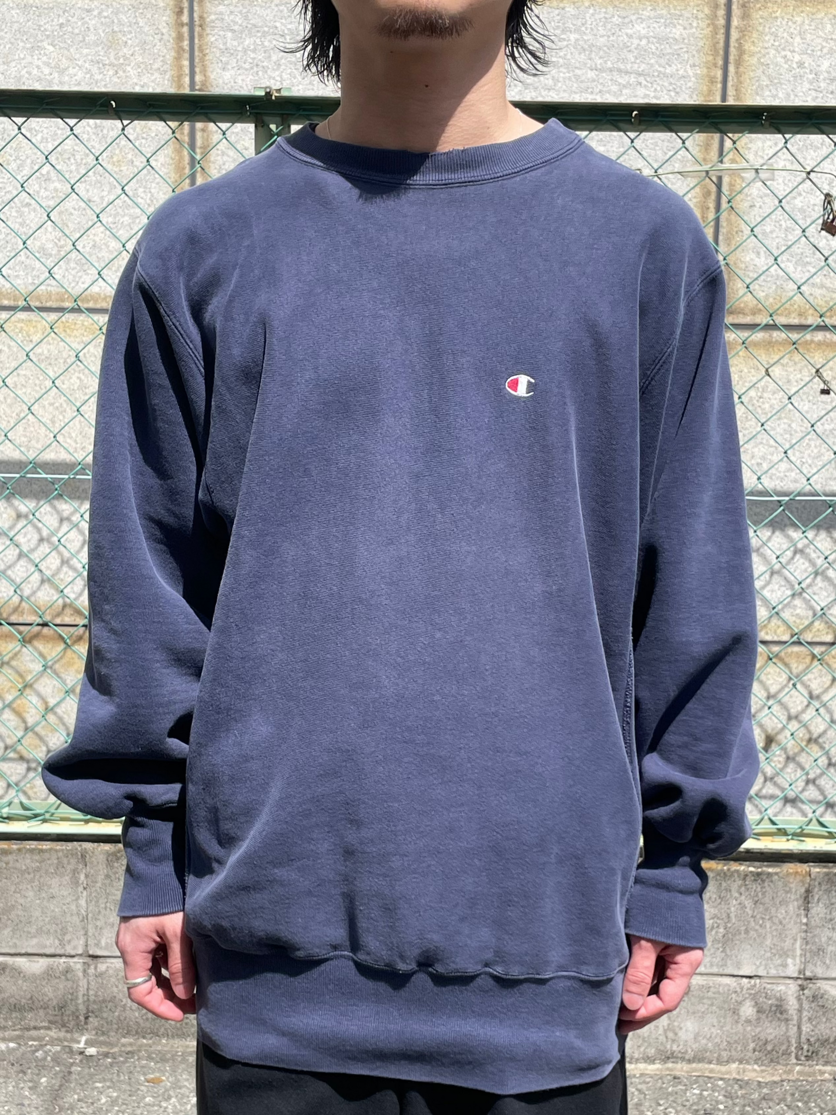 80's CHAMPION「ワンポイント」Reverse Weave USA製 カレッジスウェット