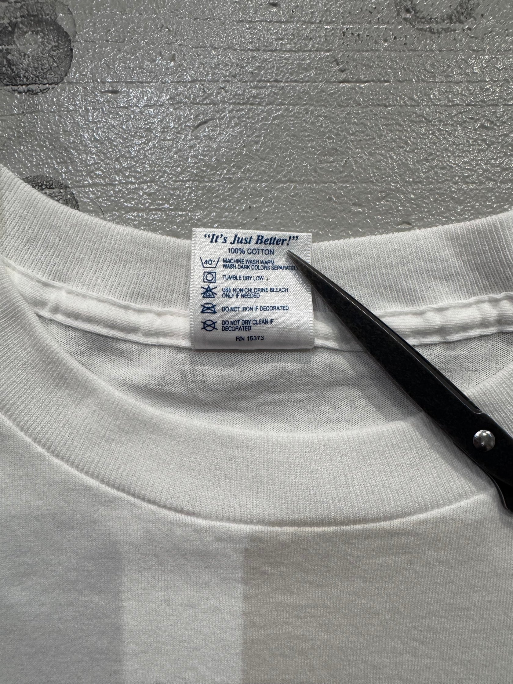 90’s~00’s 「fetish」 USA製 ホワイトTシャツ