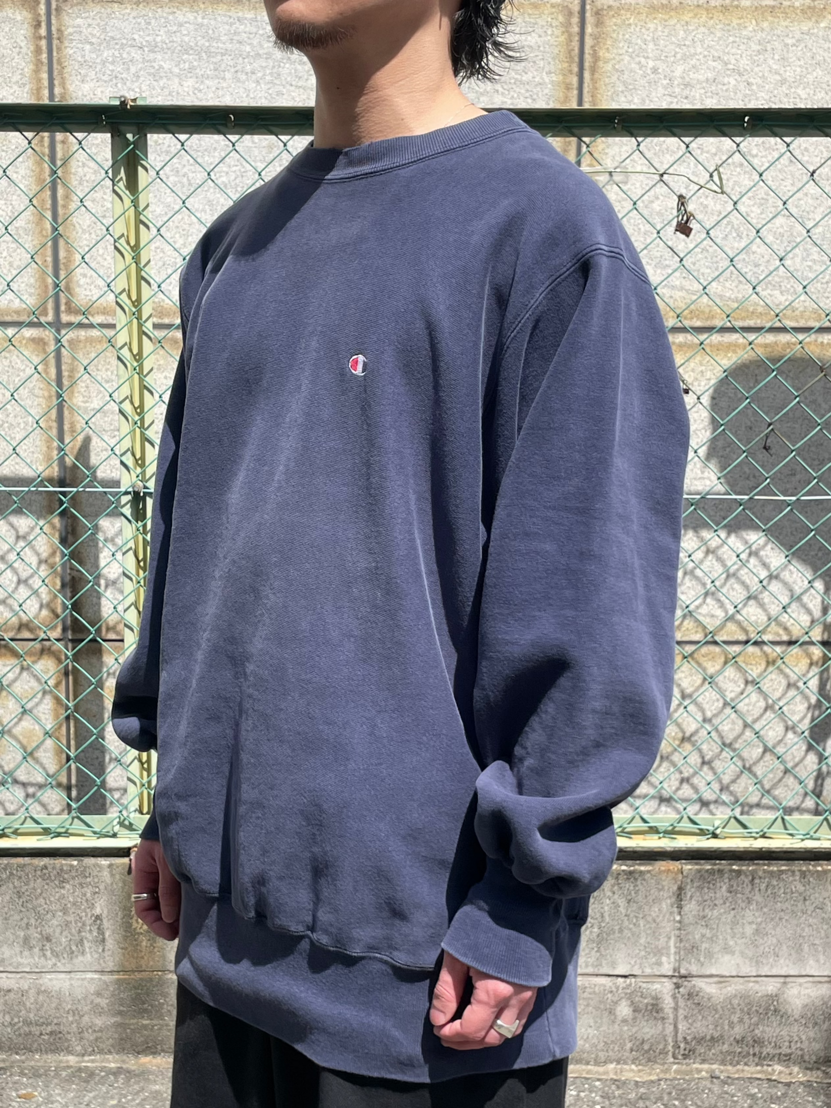 80's CHAMPION「ワンポイント」Reverse Weave USA製 カレッジスウェット