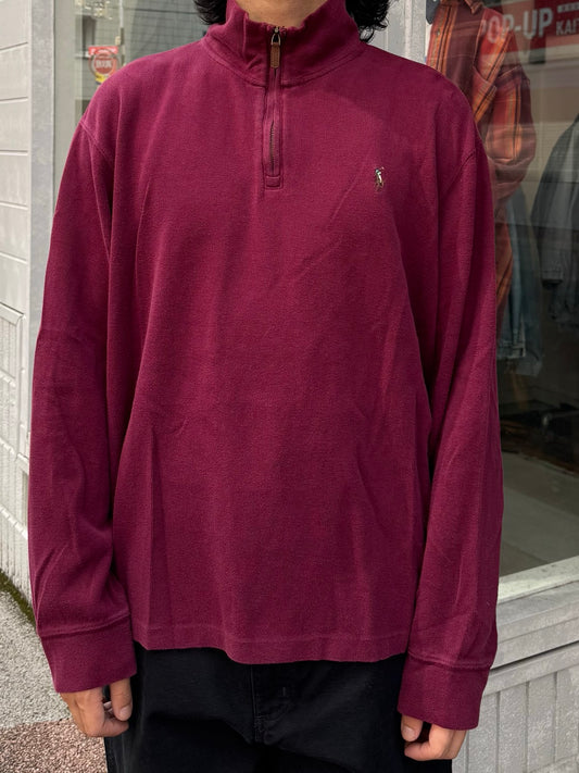 00's RALPH LAUREN ハーフジップニット