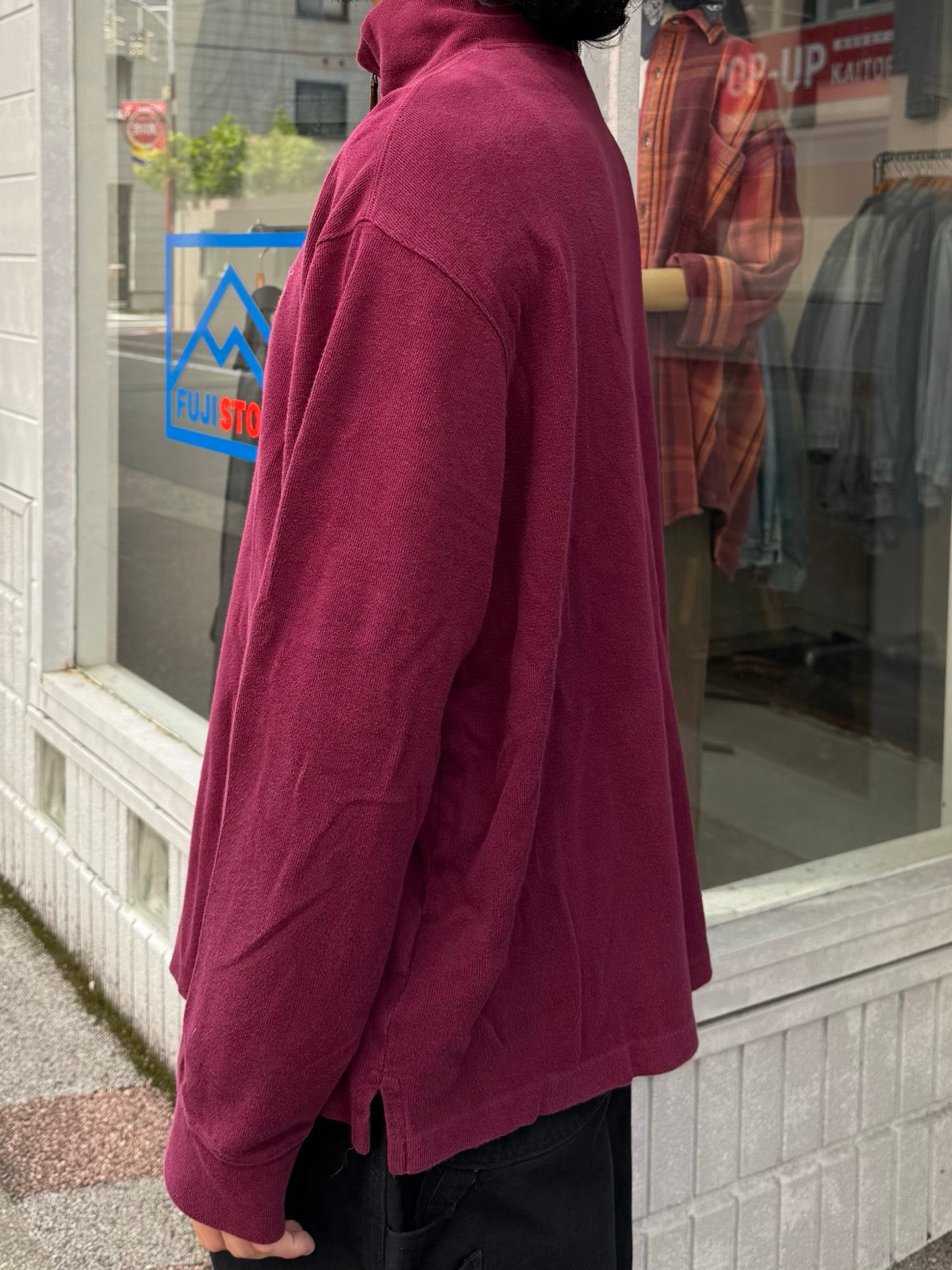 00's RALPH LAUREN ハーフジップニット