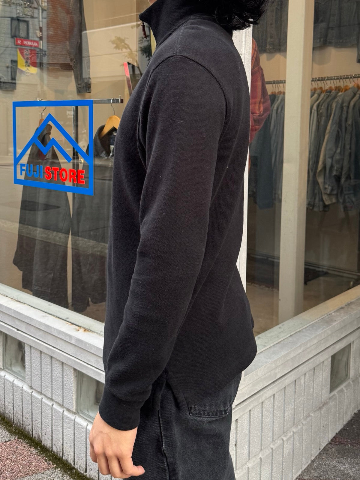 00's RALPH LAUREN ハーフジップニット