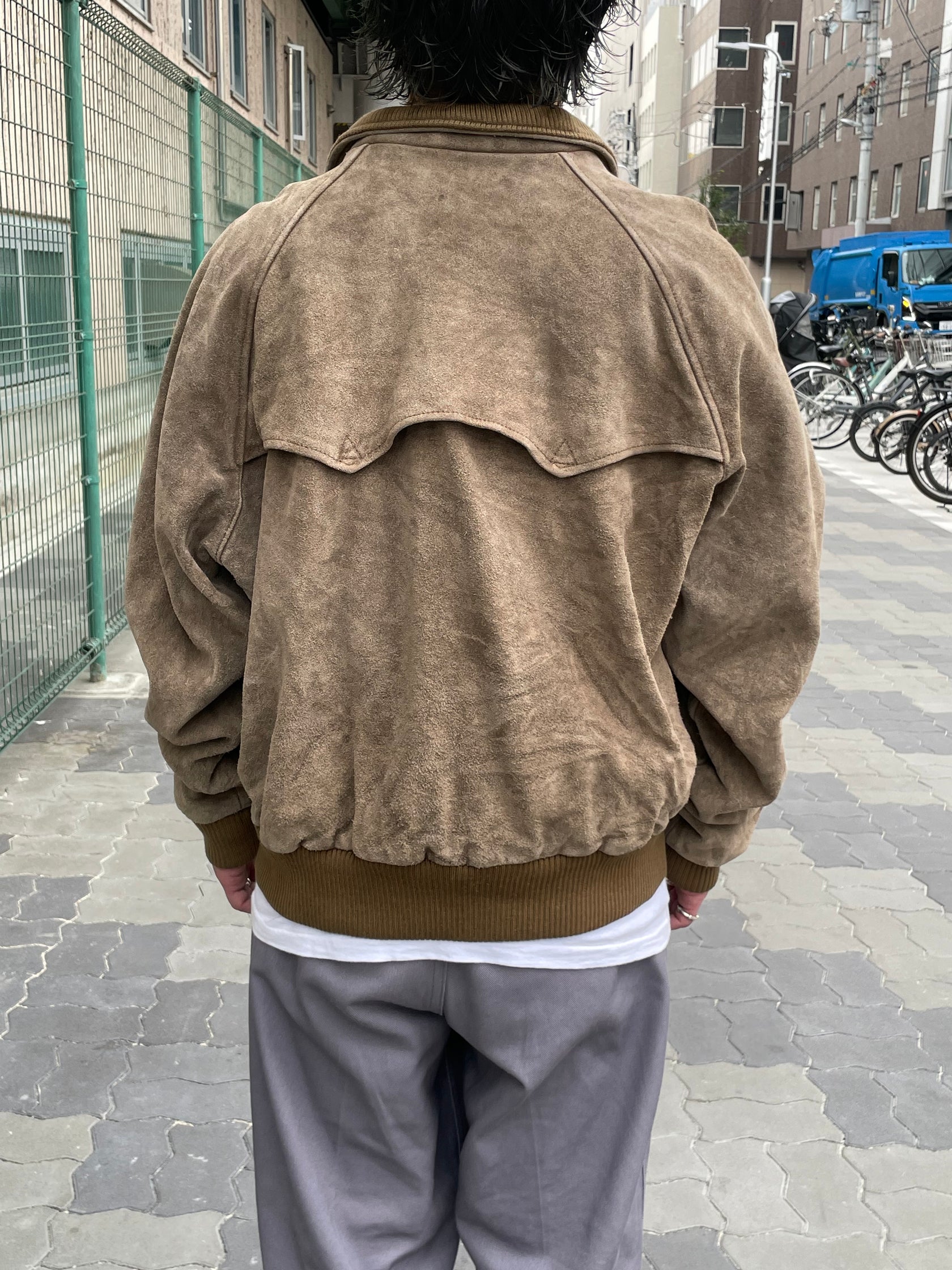 90's RALPH LAUREN スエードハリントンジャケット