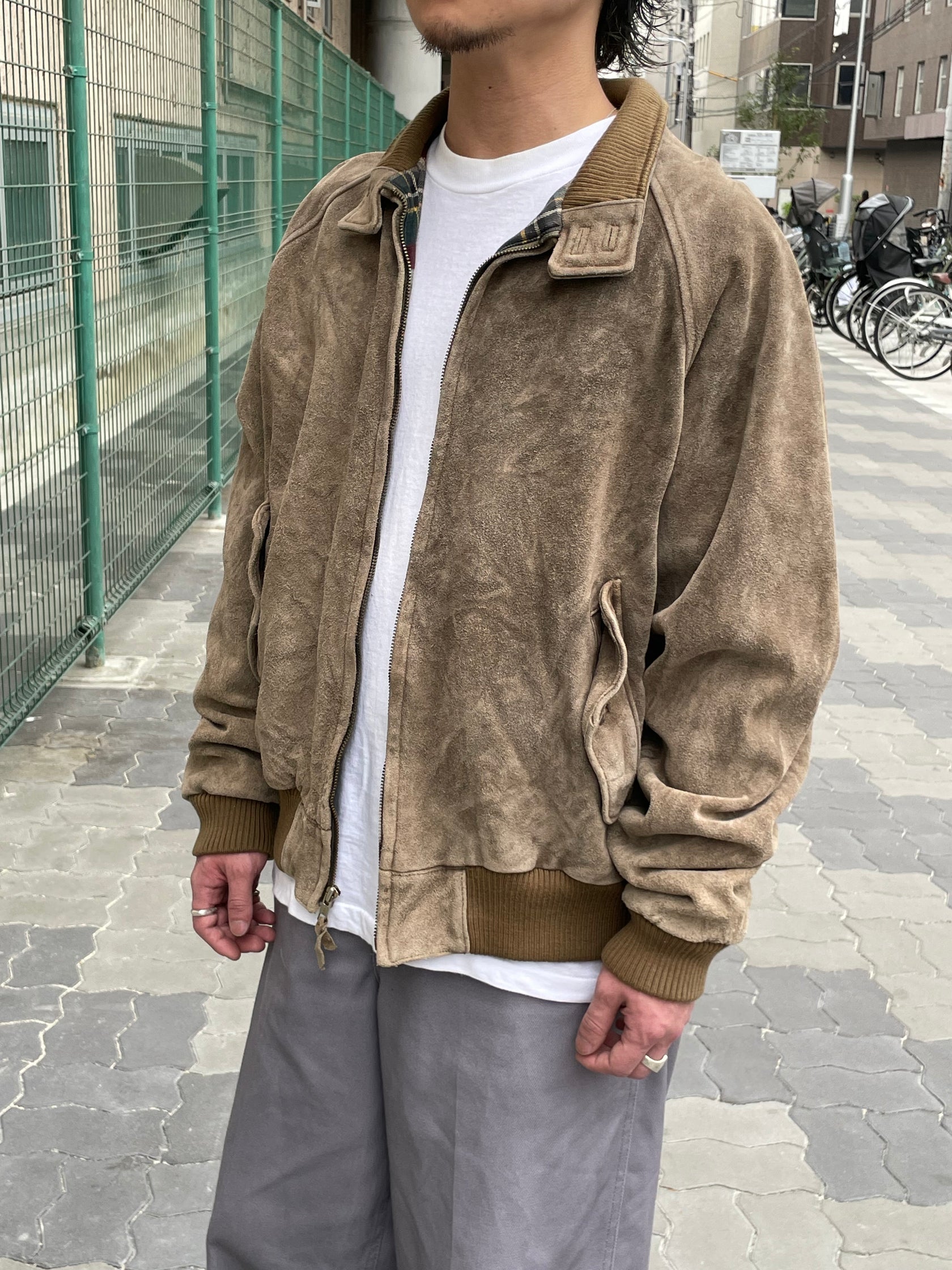 90's RALPH LAUREN スエードハリントンジャケット
