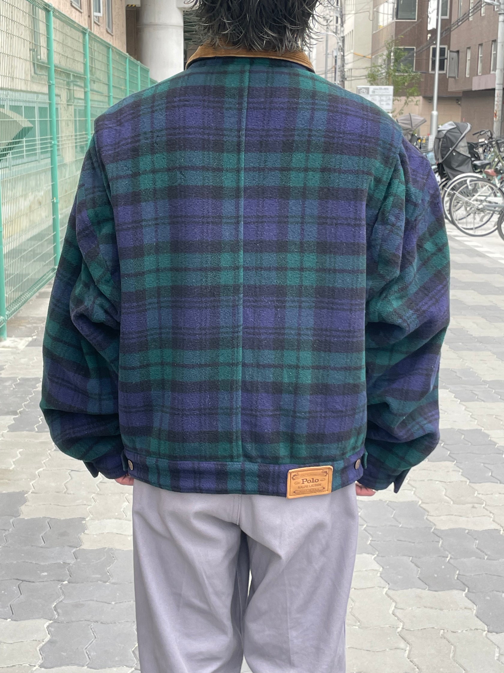 90's RALPH LAUREN ウールチェックジャケット