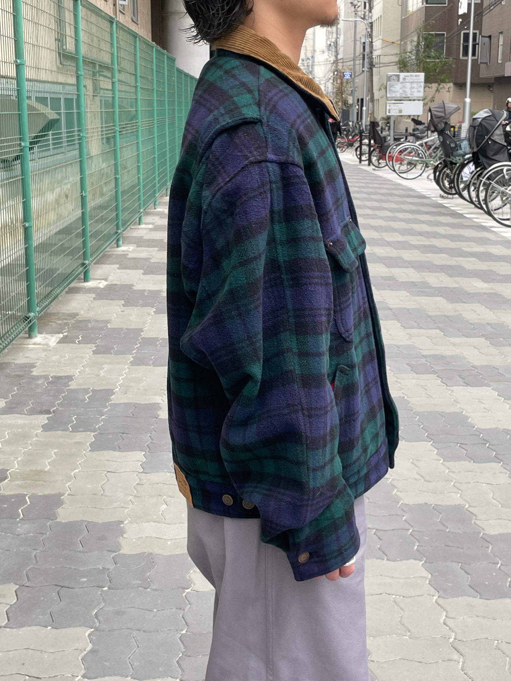 90's RALPH LAUREN ウールチェックジャケット