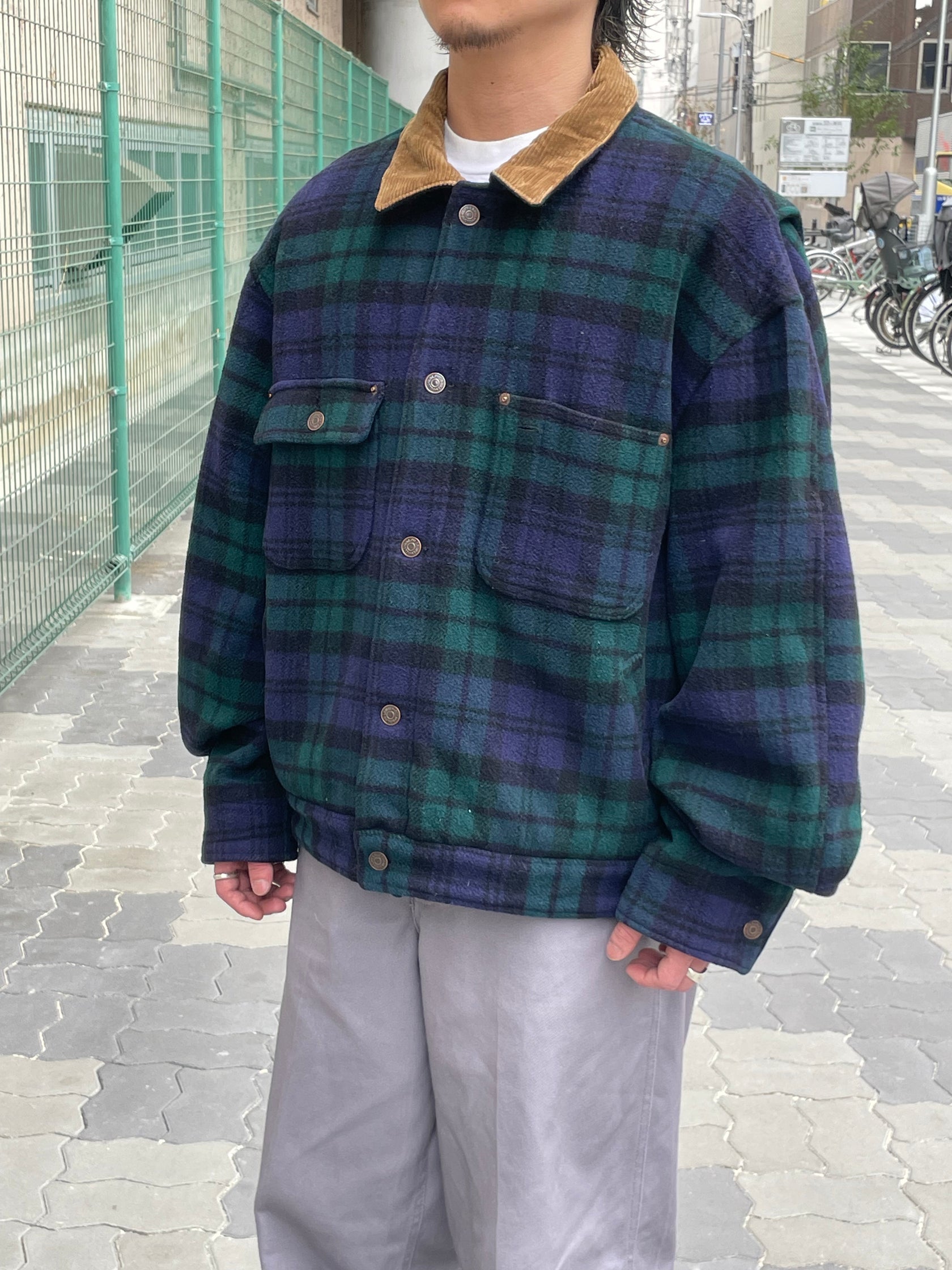 90's RALPH LAUREN ウールチェックジャケット