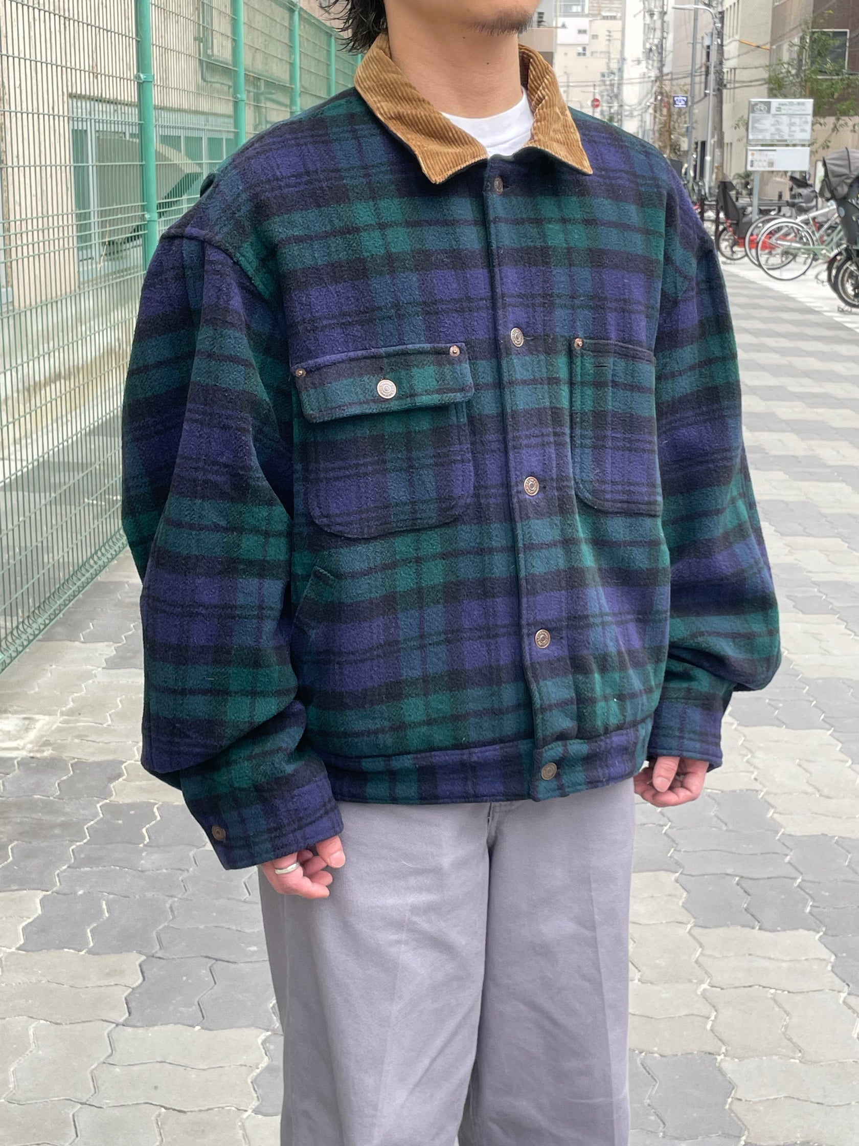 90's RALPH LAUREN ウールチェックジャケット