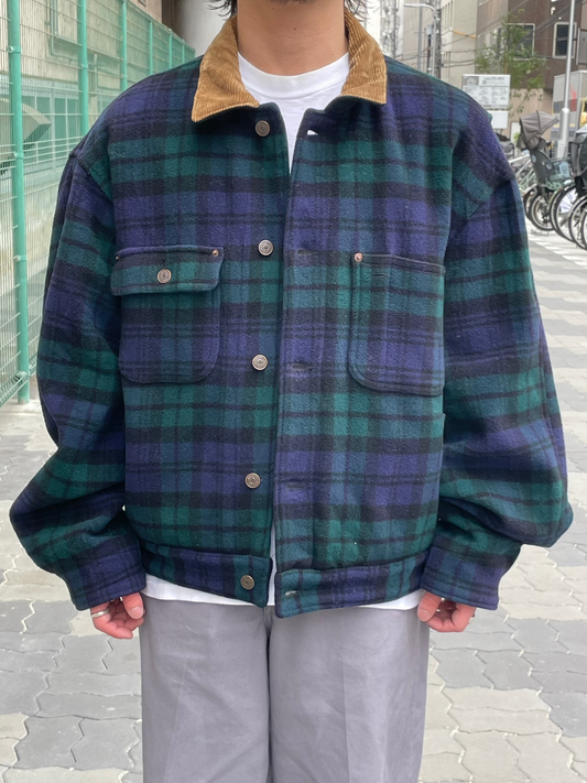 90's RALPH LAUREN ウールチェックジャケット