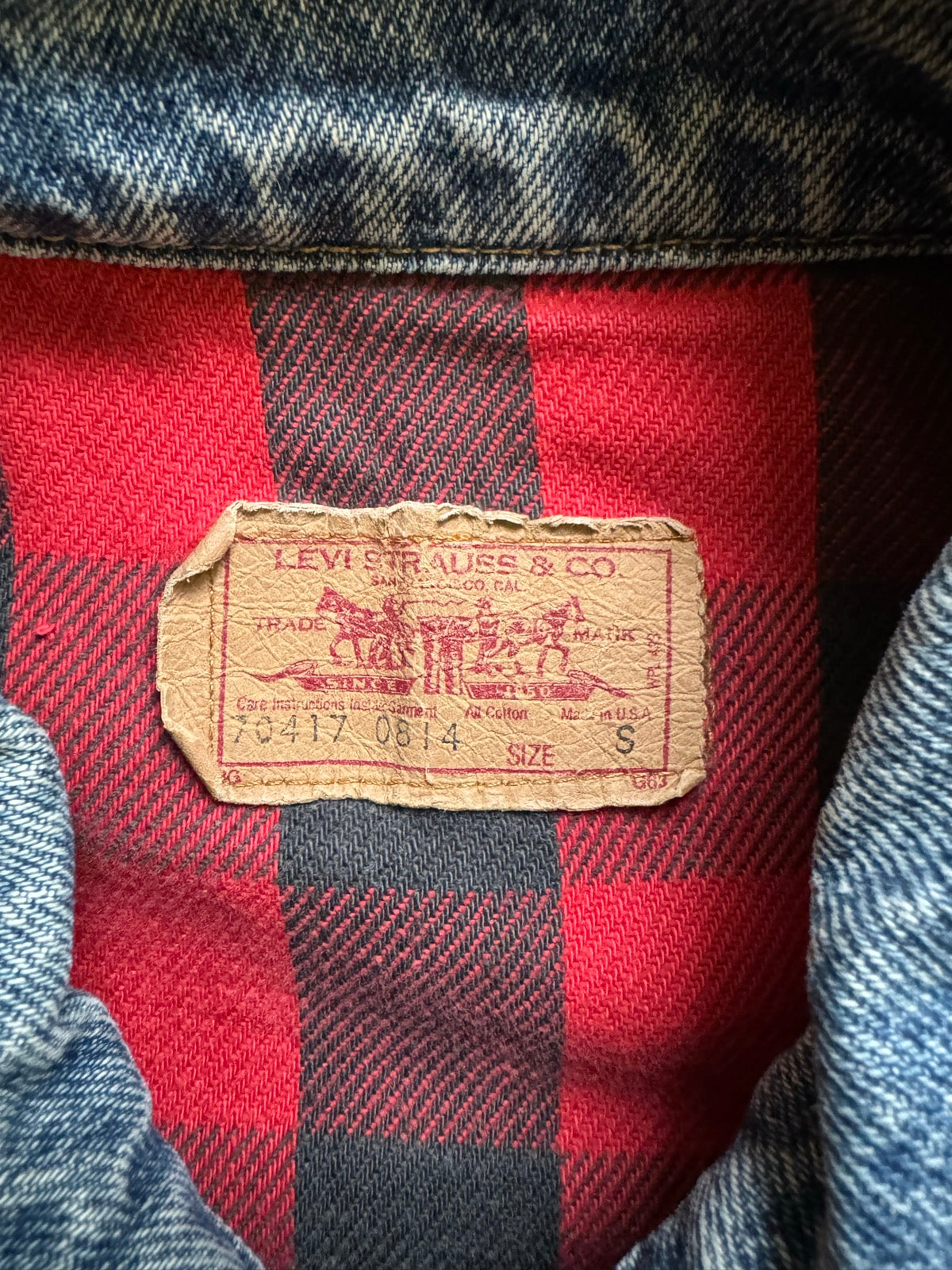 90's LEVI'S「70417-0814」デニムジャケット